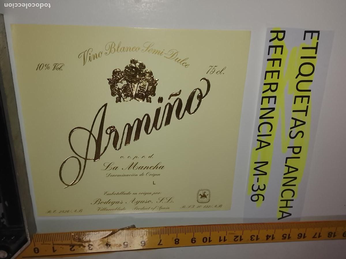 Etiquetas antiguas: HAGA SU OFERTA - ANTIGUA ETIQUETA DE VINO LICOR co&ntilde;ac manzanilla fino SANLUCAR JEREZ CADIZ EL PUERTO
