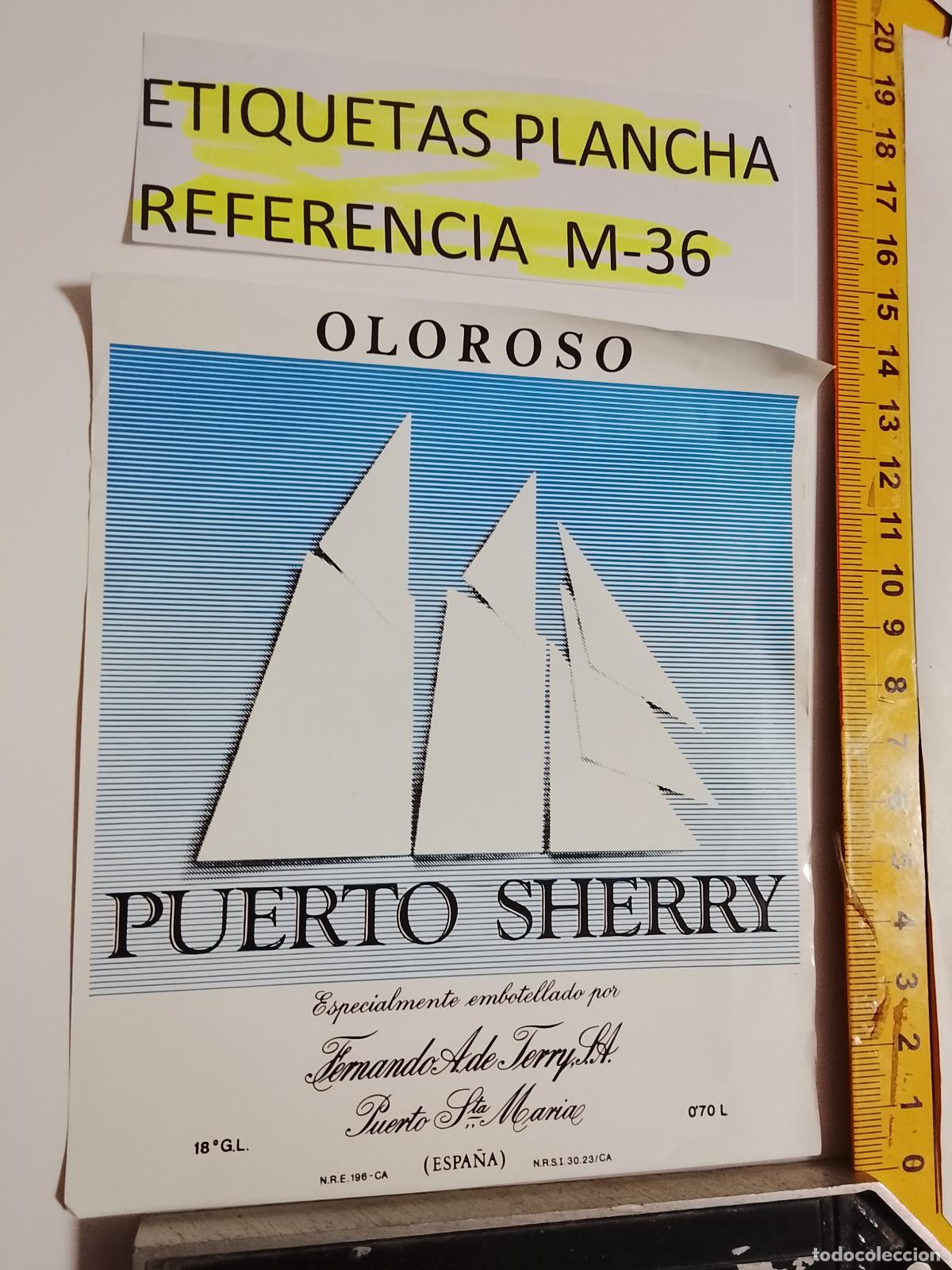Etiquetas antiguas: HAGA SU OFERTA - ANTIGUA ETIQUETA DE VINO LICOR co&ntilde;ac manzanilla fino SANLUCAR JEREZ CADIZ EL PUERTO