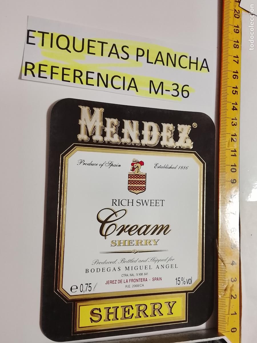 Etiquetas antiguas: HAGA SU OFERTA - ANTIGUA ETIQUETA DE VINO LICOR co&ntilde;ac manzanilla fino SANLUCAR JEREZ CADIZ EL PUERTO