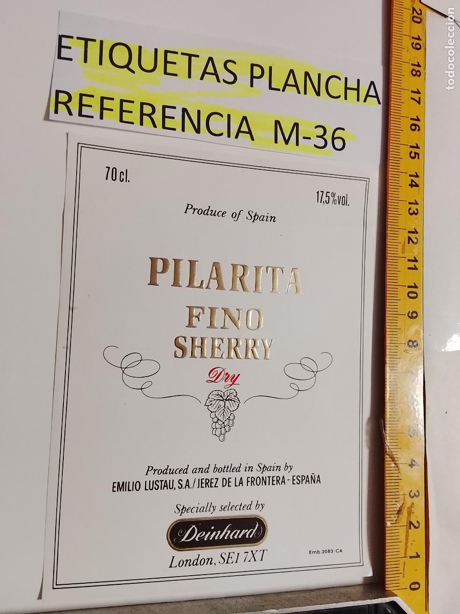 Etiquetas antiguas: HAGA SU OFERTA - ANTIGUA ETIQUETA DE VINO LICOR co&ntilde;ac manzanilla fino SANLUCAR JEREZ CADIZ EL PUERTO