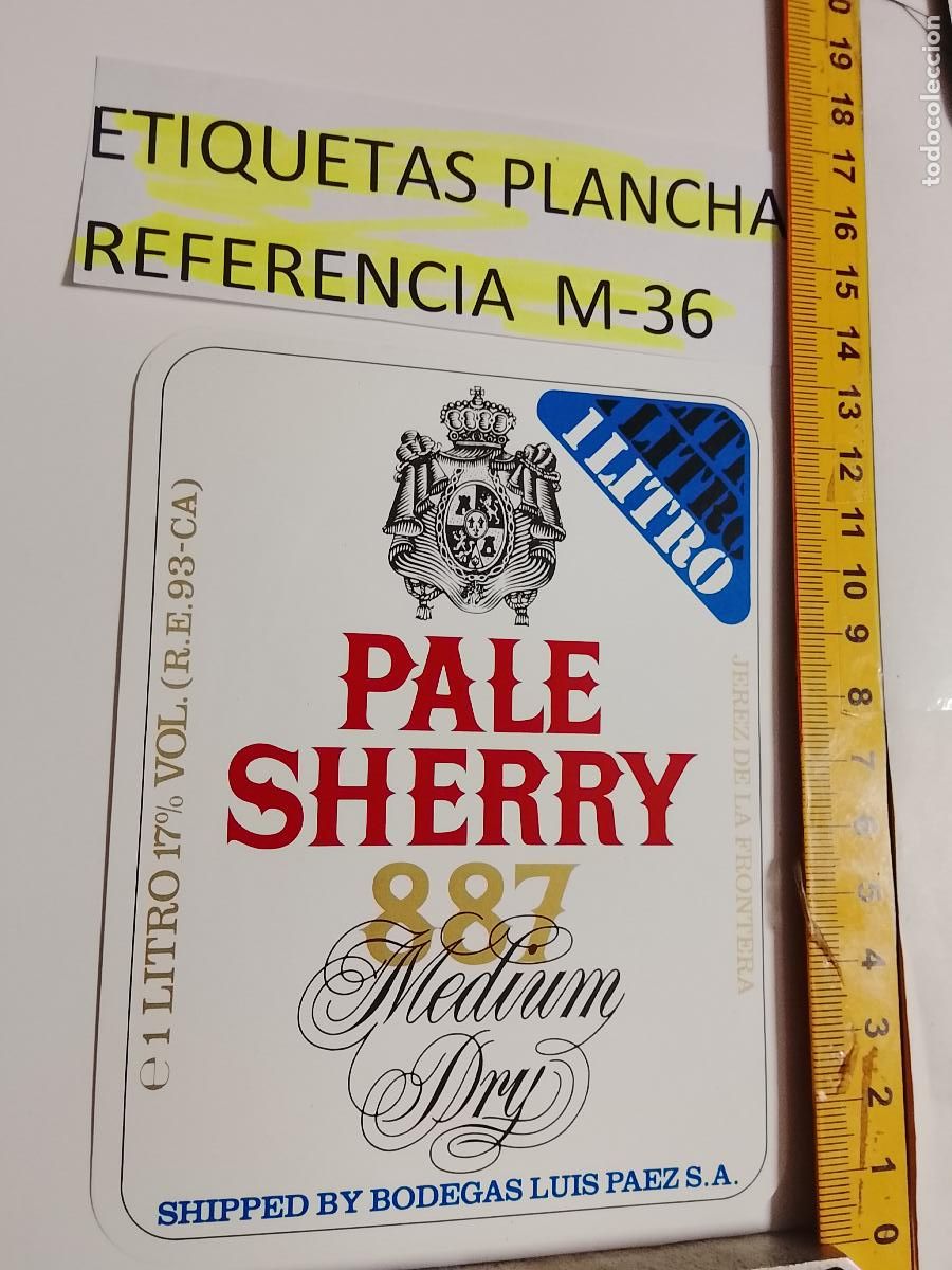 Etiquetas antiguas: HAGA SU OFERTA - ANTIGUA ETIQUETA DE VINO LICOR co&ntilde;ac manzanilla fino SANLUCAR JEREZ CADIZ EL PUERTO