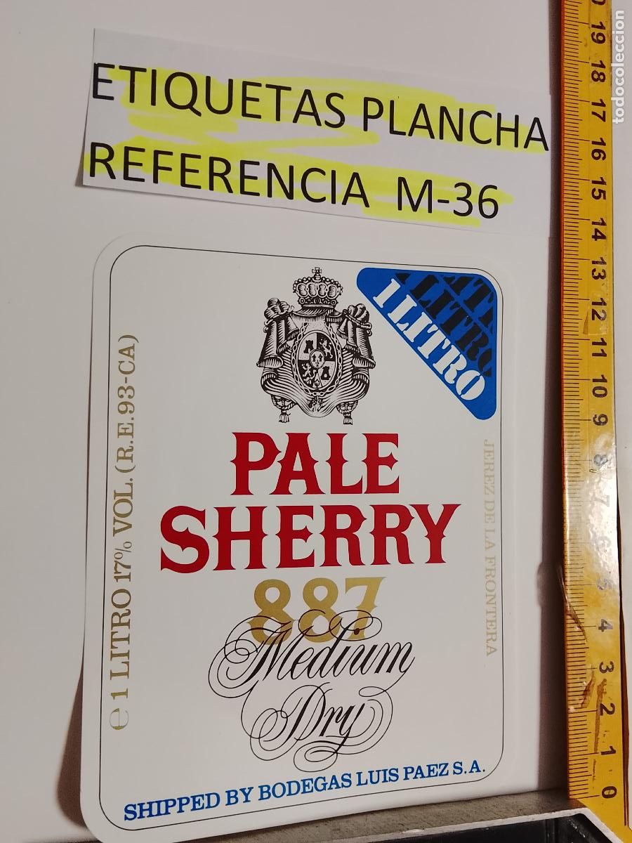 Etiquetas antiguas: HAGA SU OFERTA - ANTIGUA ETIQUETA DE VINO LICOR co&ntilde;ac manzanilla fino SANLUCAR JEREZ CADIZ EL PUERTO