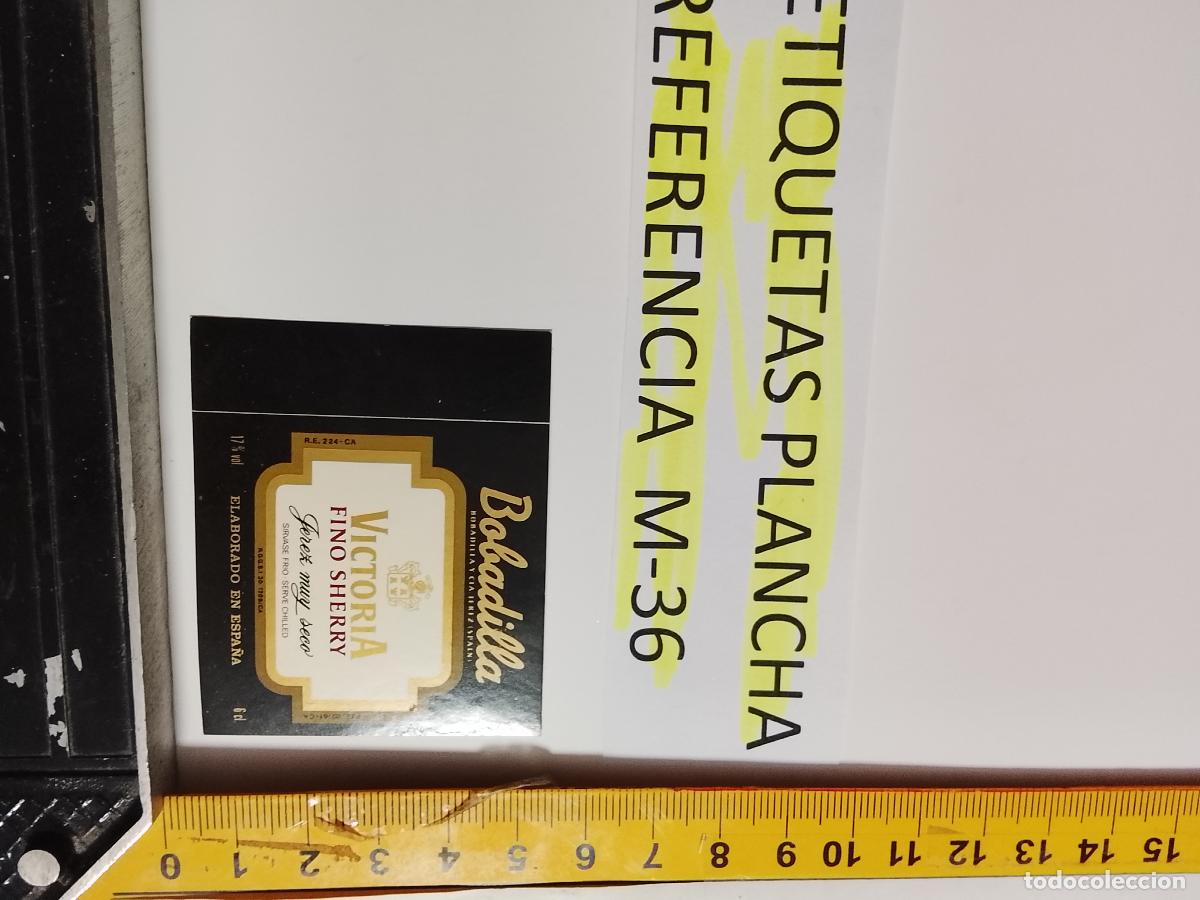 Old Labels: HAGA SU OFERTA - ANTIGUA ETIQUETA DE VINO LICOR co&ntilde;ac manzanilla fino SANLUCAR JEREZ CADIZ EL PUERTO