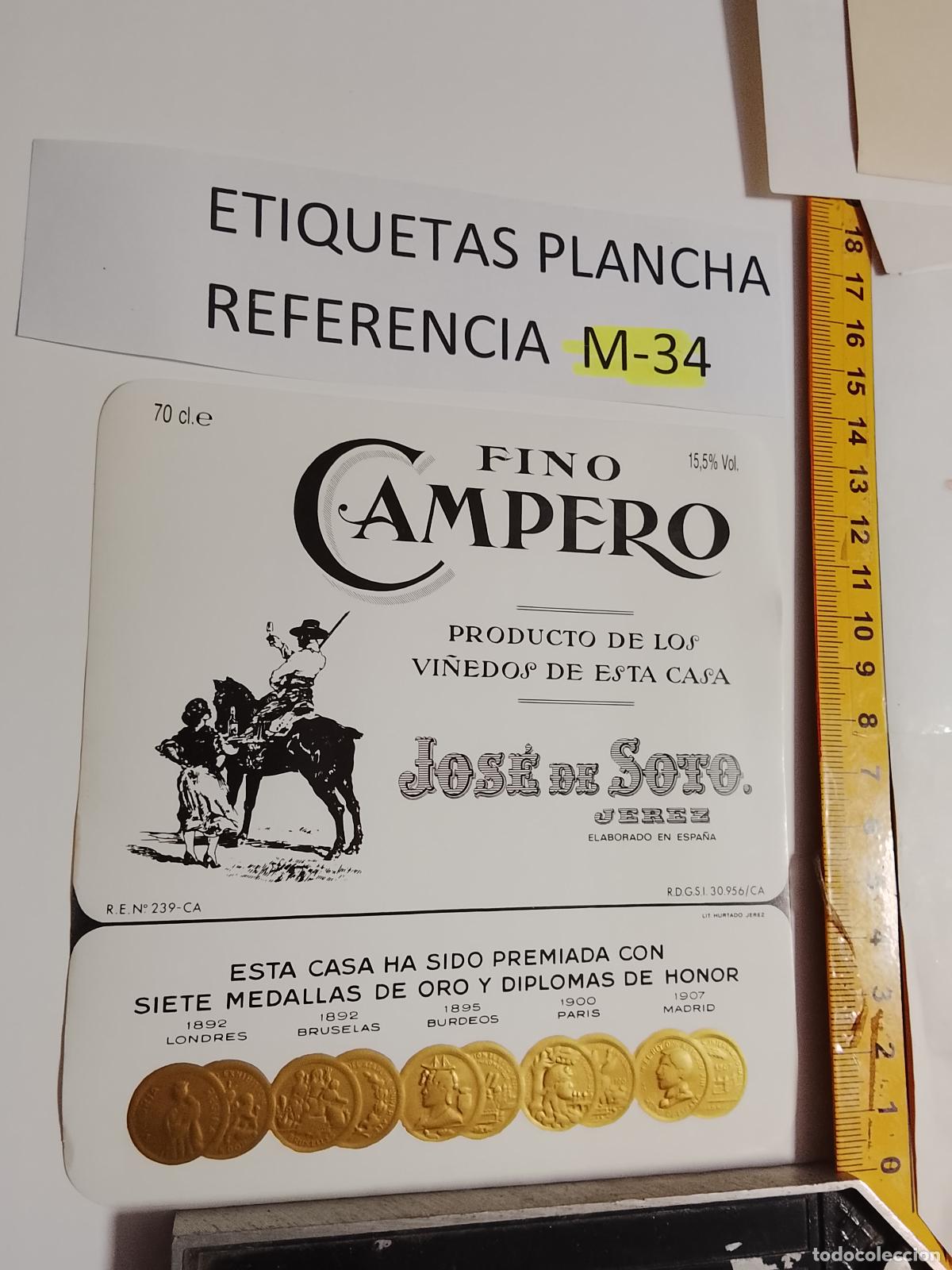 Old Labels: HAGA SU OFERTA - ANTIGUA ETIQUETA DE VINO LICOR co&ntilde;ac manzanilla fino SANLUCAR JEREZ CADIZ EL PUERTO