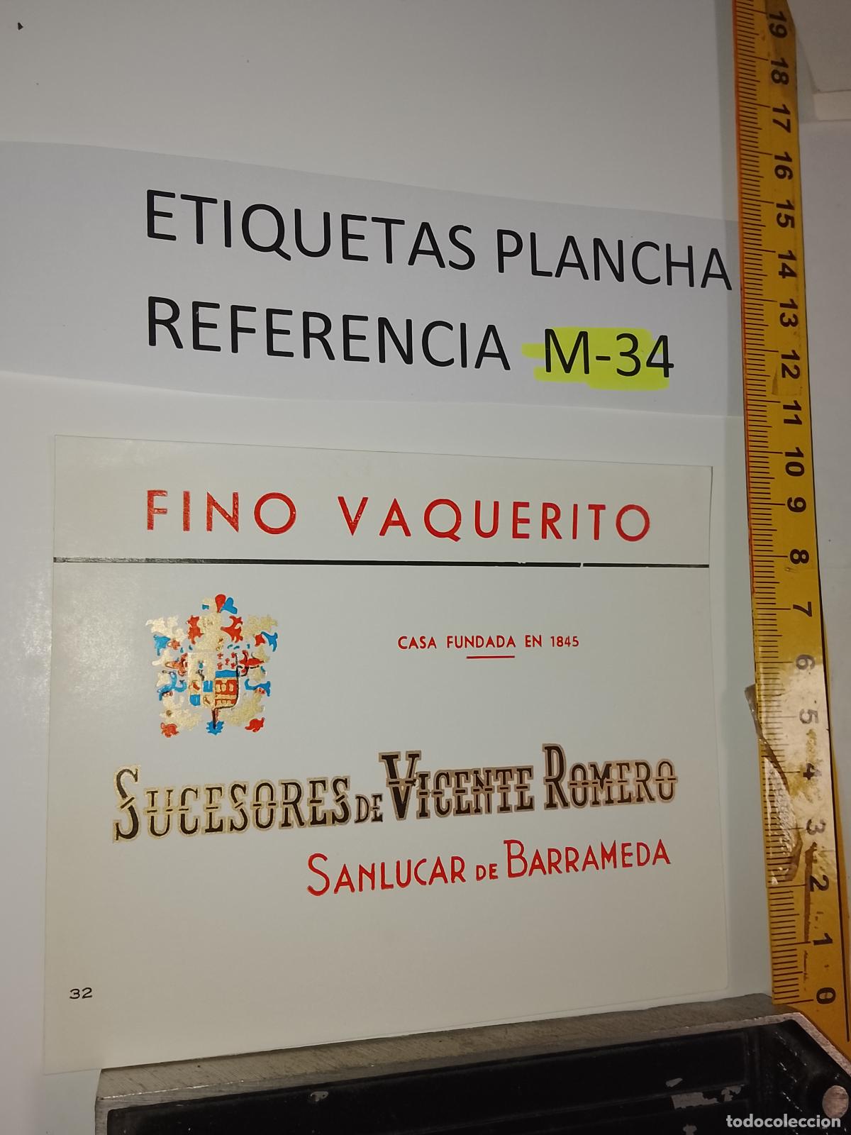 Old Labels: HAGA SU OFERTA - ANTIGUA ETIQUETA DE VINO LICOR co&ntilde;ac manzanilla fino SANLUCAR JEREZ CADIZ EL PUERTO