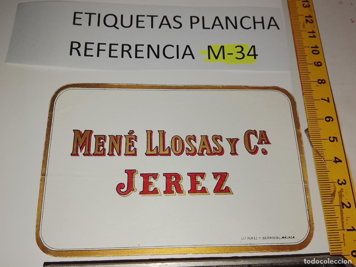 Old Labels: HAGA SU OFERTA - ANTIGUA ETIQUETA DE VINO LICOR co&ntilde;ac manzanilla fino SANLUCAR JEREZ CADIZ EL PUERTO