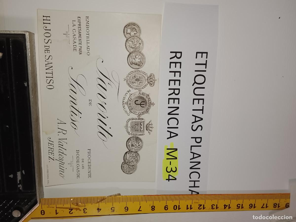 Old Labels: HAGA SU OFERTA - ANTIGUA ETIQUETA DE VINO LICOR co&ntilde;ac manzanilla fino SANLUCAR JEREZ CADIZ EL PUERTO