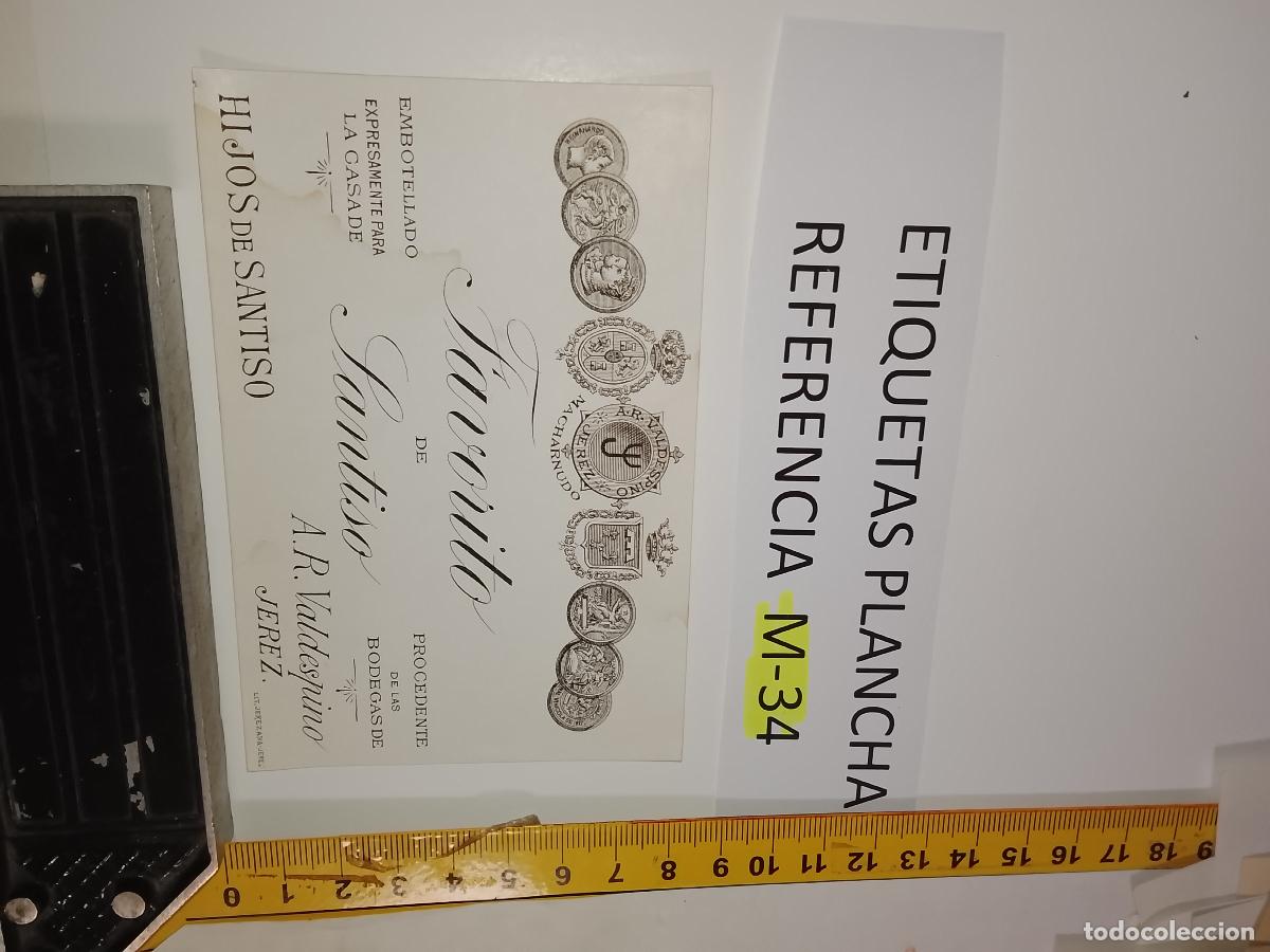 Old Labels: HAGA SU OFERTA - ANTIGUA ETIQUETA DE VINO LICOR co&ntilde;ac manzanilla fino SANLUCAR JEREZ CADIZ EL PUERTO