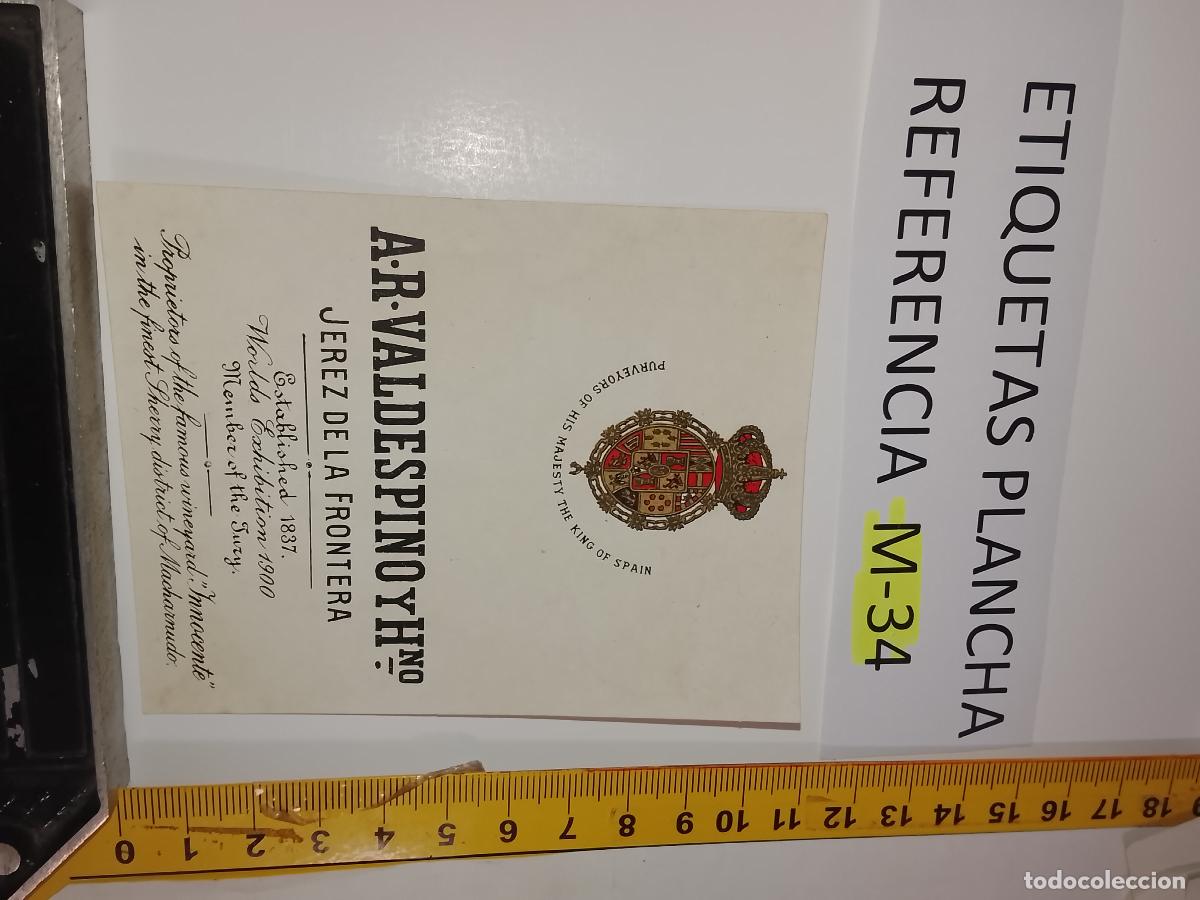 Old Labels: HAGA SU OFERTA - ANTIGUA ETIQUETA DE VINO LICOR co&ntilde;ac manzanilla fino SANLUCAR JEREZ CADIZ EL PUERTO