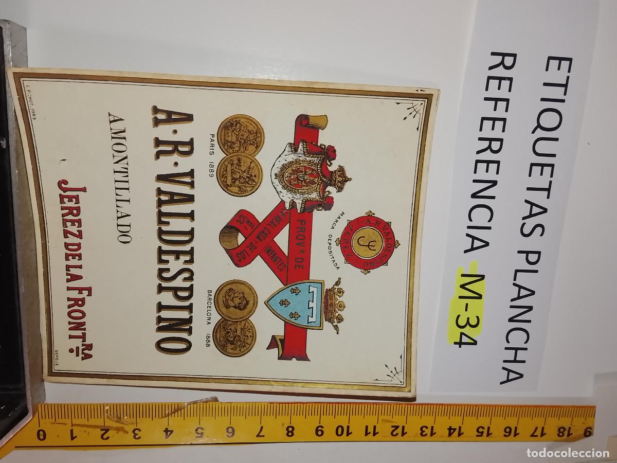 Old Labels: HAGA SU OFERTA - ANTIGUA ETIQUETA DE VINO LICOR co&ntilde;ac manzanilla fino SANLUCAR JEREZ CADIZ EL PUERTO