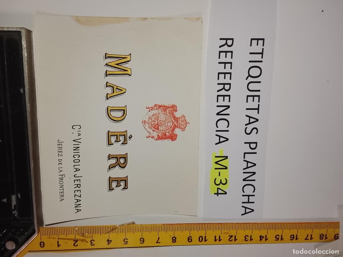 Old Labels: HAGA SU OFERTA - ANTIGUA ETIQUETA DE VINO LICOR co&ntilde;ac manzanilla fino SANLUCAR JEREZ CADIZ EL PUERTO