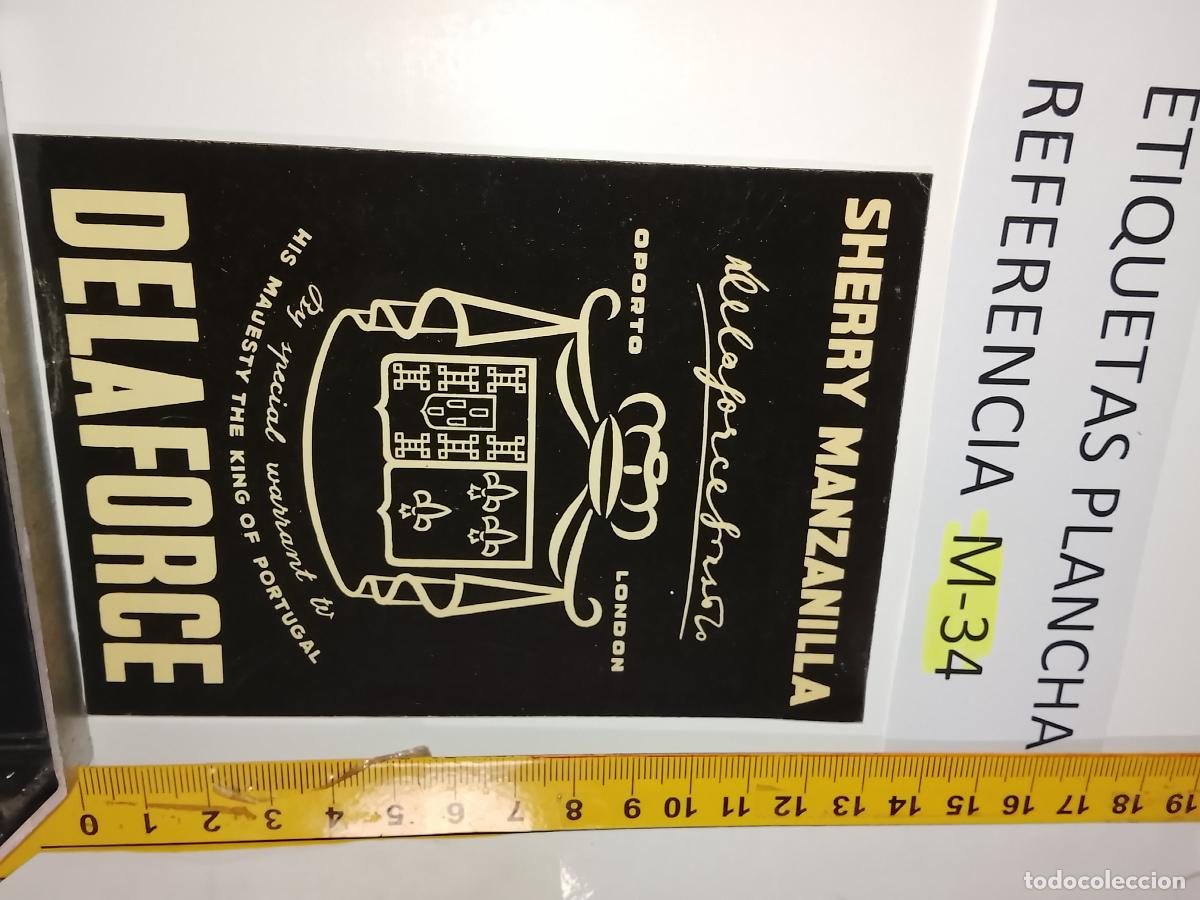 Old Labels: HAGA SU OFERTA - ANTIGUA ETIQUETA DE VINO LICOR co&ntilde;ac manzanilla fino SANLUCAR JEREZ CADIZ EL PUERTO
