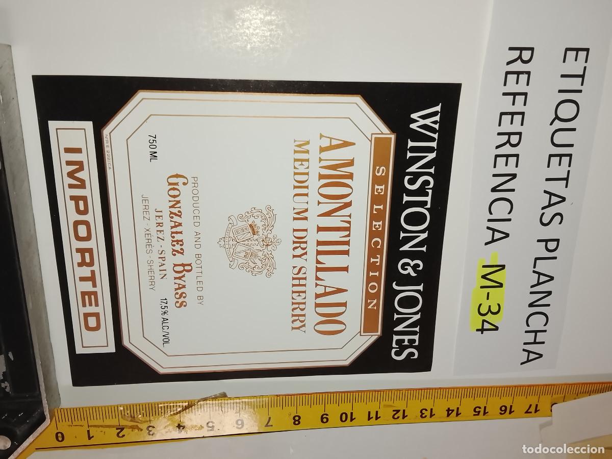 Etiquetas antiguas: HAGA SU OFERTA - ANTIGUA ETIQUETA DE VINO LICOR co&ntilde;ac manzanilla fino SANLUCAR JEREZ CADIZ EL PUERTO