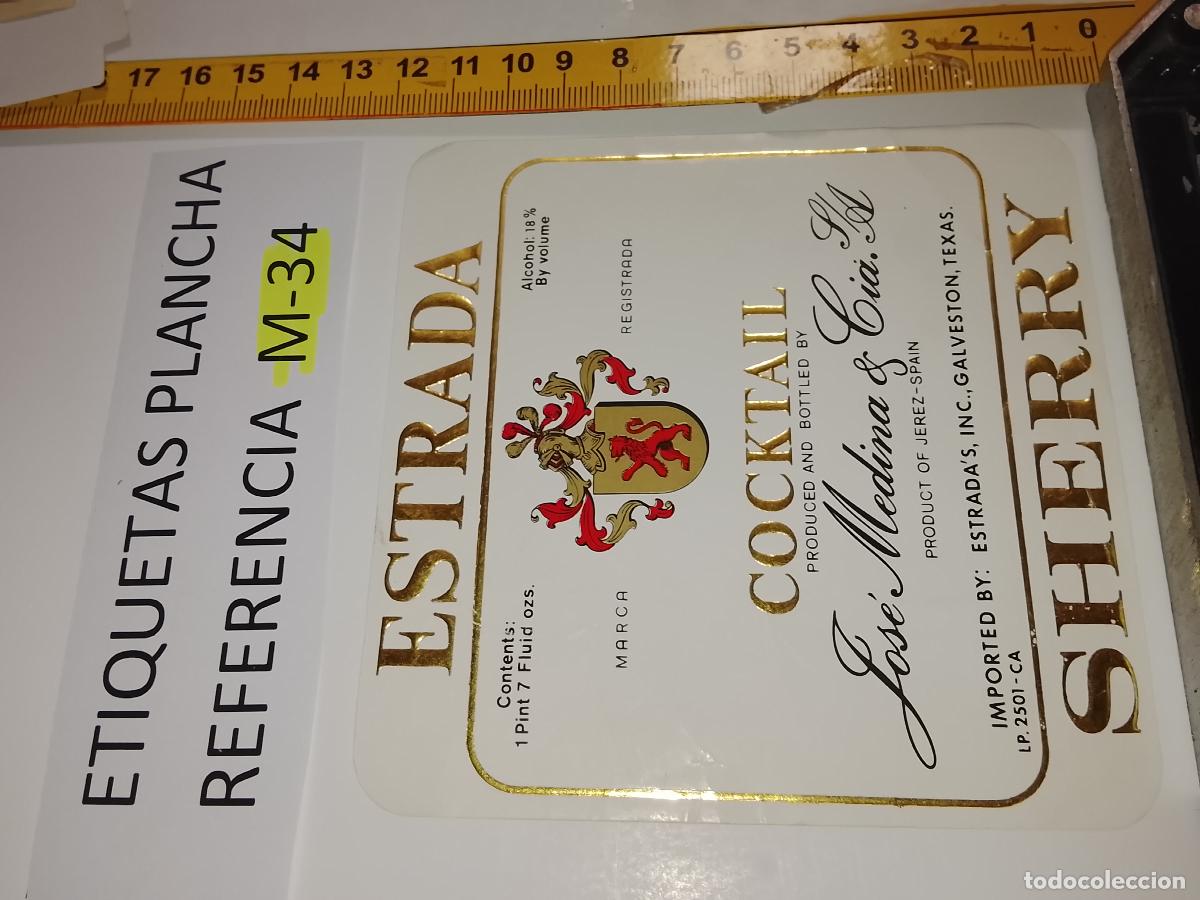 Etiquetas antiguas: HAGA SU OFERTA - ANTIGUA ETIQUETA DE VINO LICOR co&ntilde;ac manzanilla fino SANLUCAR JEREZ CADIZ EL PUERTO