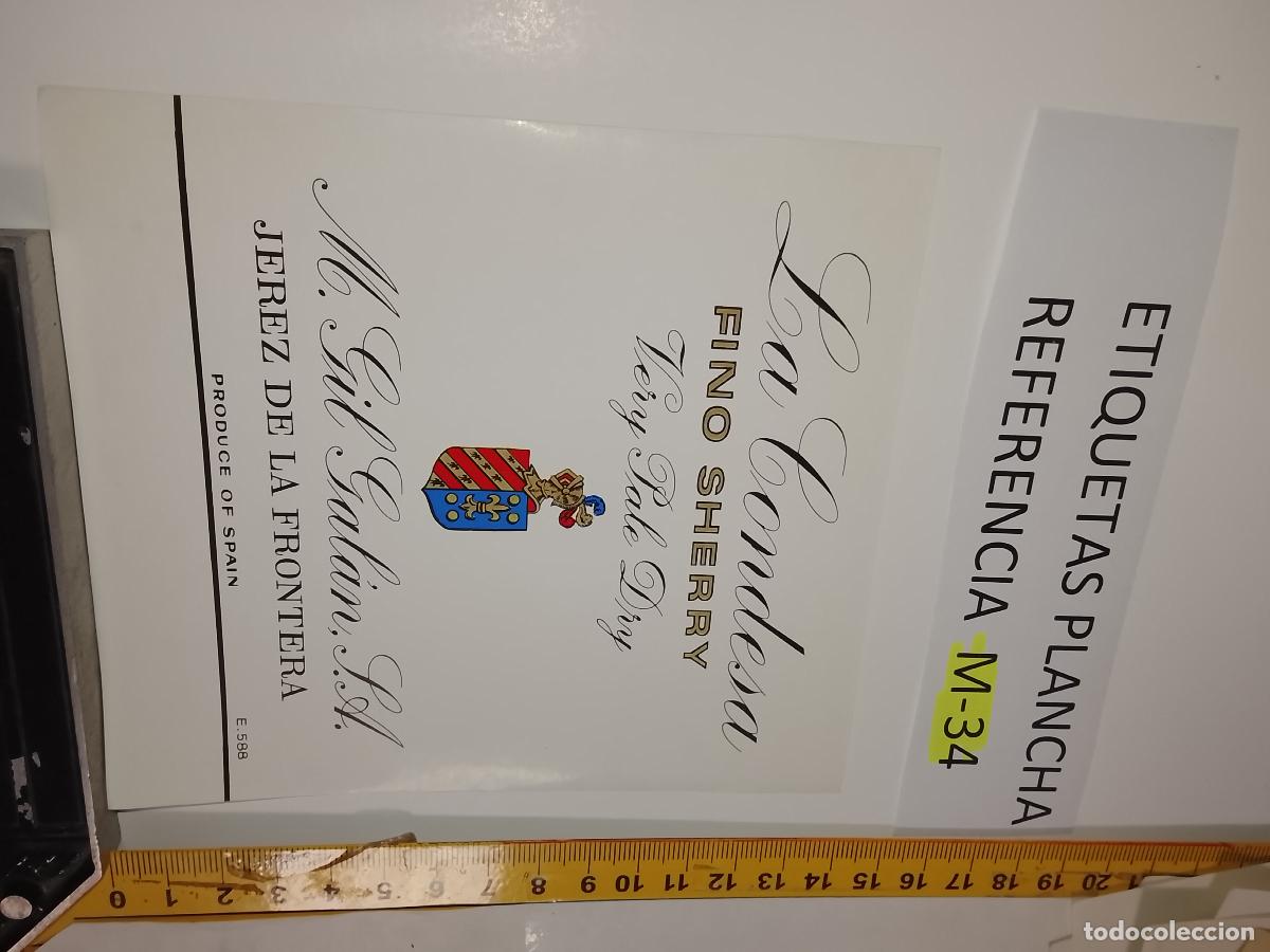 Etiquetas antiguas: HAGA SU OFERTA - ANTIGUA ETIQUETA DE VINO LICOR co&ntilde;ac manzanilla fino SANLUCAR JEREZ CADIZ EL PUERTO