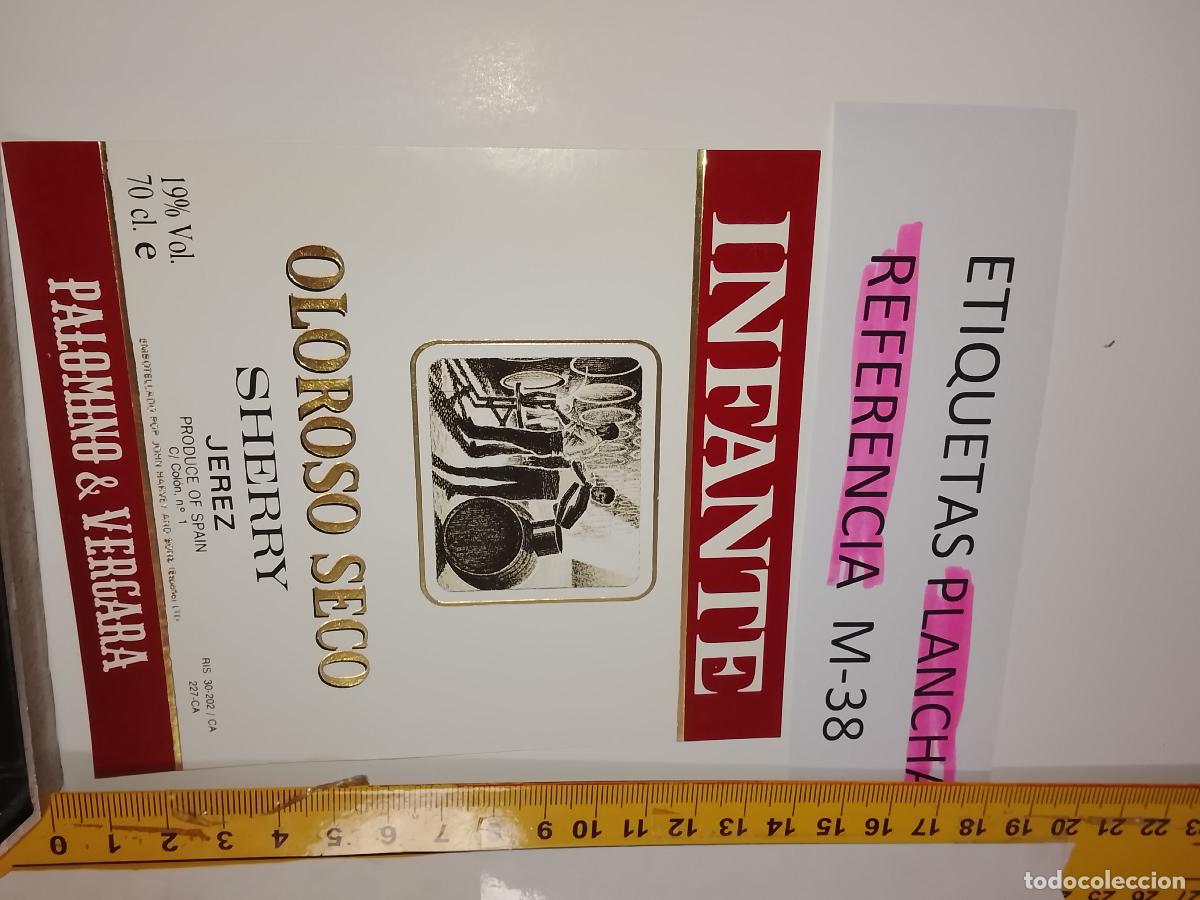 Etiquetas antiguas: HAGA SU OFERTA - ANTIGUA ETIQUETA DE VINO LICOR co&ntilde;ac manzanilla fino SANLUCAR JEREZ CADIZ EL PUERTO