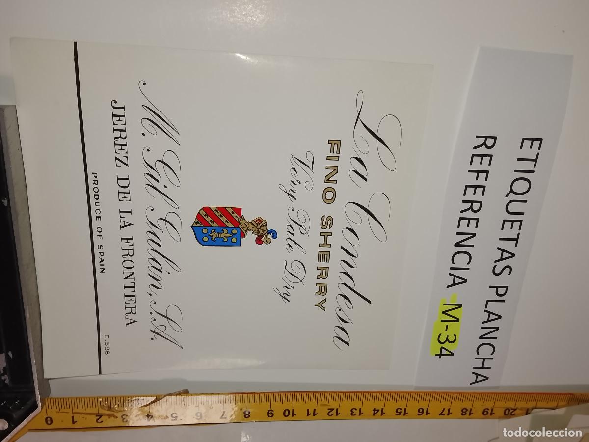 Etiquetas antiguas: HAGA SU OFERTA - ANTIGUA ETIQUETA DE VINO LICOR co&ntilde;ac manzanilla fino SANLUCAR JEREZ CADIZ EL PUERTO