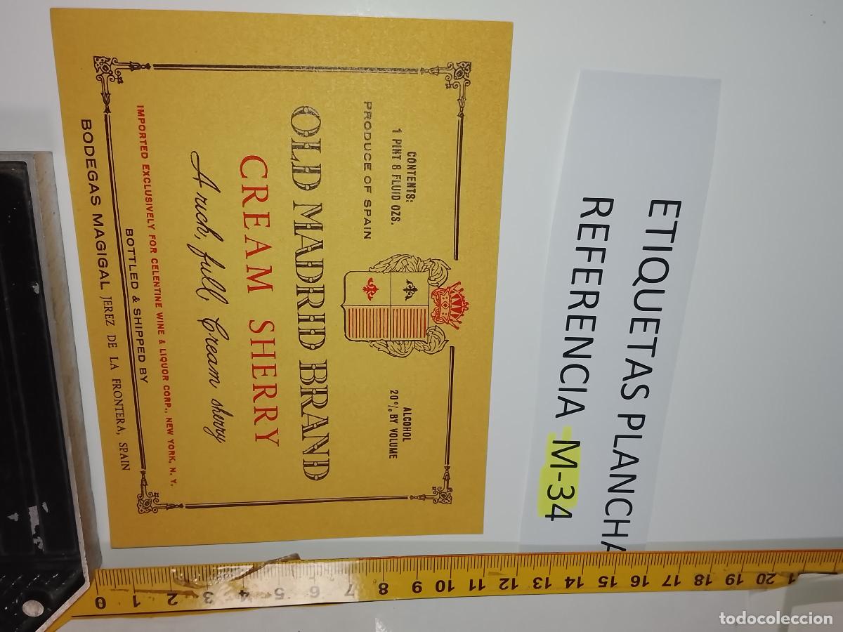 Etiquetas antiguas: HAGA SU OFERTA - ANTIGUA ETIQUETA DE VINO LICOR co&ntilde;ac manzanilla fino SANLUCAR JEREZ CADIZ EL PUERTO