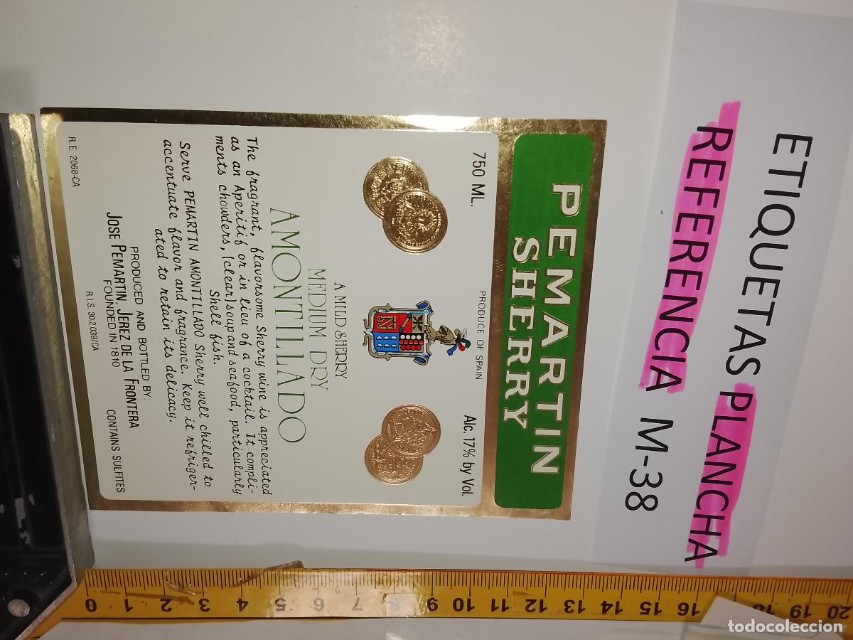 Etiquetas antiguas: HAGA SU OFERTA - ANTIGUA ETIQUETA DE VINO LICOR co&ntilde;ac manzanilla fino SANLUCAR JEREZ CADIZ EL PUERTO