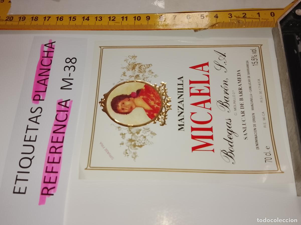 Etiquetas antiguas: HAGA SU OFERTA - ANTIGUA ETIQUETA DE VINO LICOR co&ntilde;ac manzanilla fino SANLUCAR JEREZ CADIZ EL PUERTO