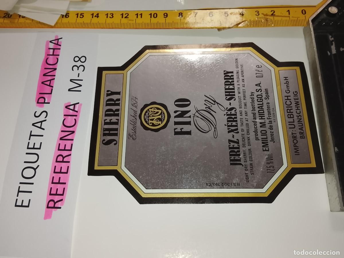 Etiquetas antiguas: HAGA SU OFERTA - ANTIGUA ETIQUETA DE VINO LICOR co&ntilde;ac manzanilla fino SANLUCAR JEREZ CADIZ EL PUERTO