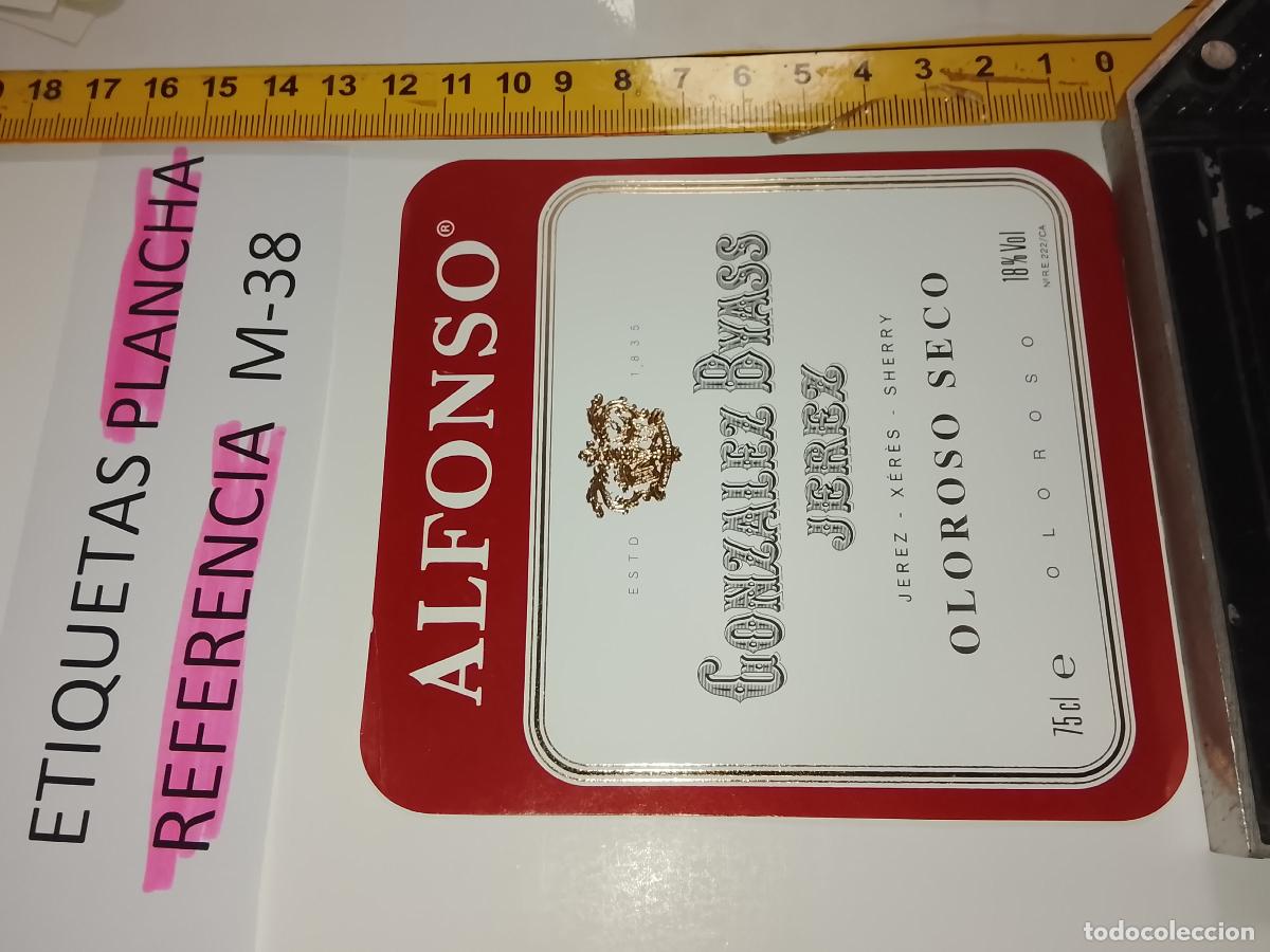 Etiquetas antiguas: HAGA SU OFERTA - ANTIGUA ETIQUETA DE VINO LICOR co&ntilde;ac manzanilla fino SANLUCAR JEREZ CADIZ EL PUERTO