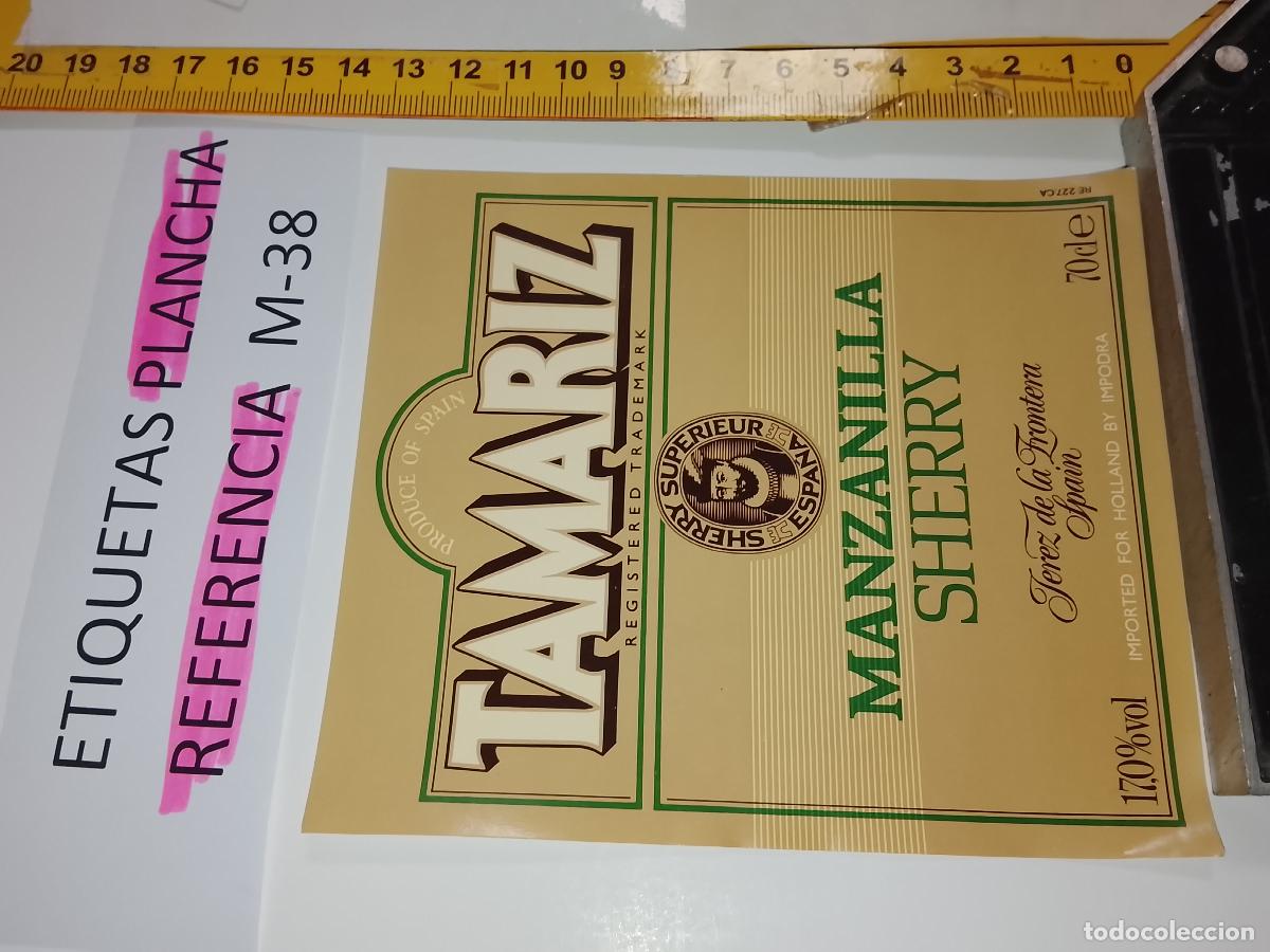 Etiquetas antiguas: HAGA SU OFERTA - ANTIGUA ETIQUETA DE VINO LICOR co&ntilde;ac manzanilla fino SANLUCAR JEREZ CADIZ EL PUERTO