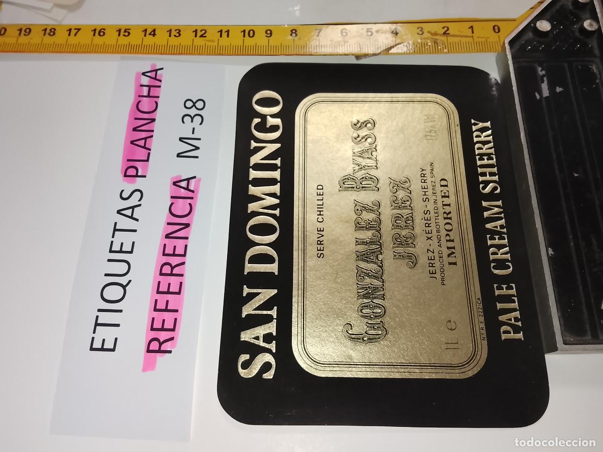 Etiquetas antiguas: HAGA SU OFERTA - ANTIGUA ETIQUETA DE VINO LICOR co&ntilde;ac manzanilla fino SANLUCAR JEREZ CADIZ EL PUERTO