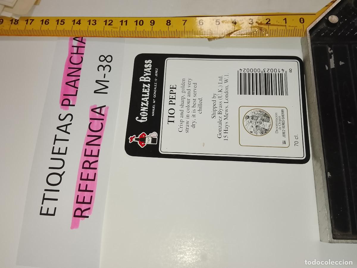 Etiquetas antiguas: HAGA SU OFERTA - ANTIGUA ETIQUETA DE VINO LICOR co&ntilde;ac manzanilla fino SANLUCAR JEREZ CADIZ EL PUERTO