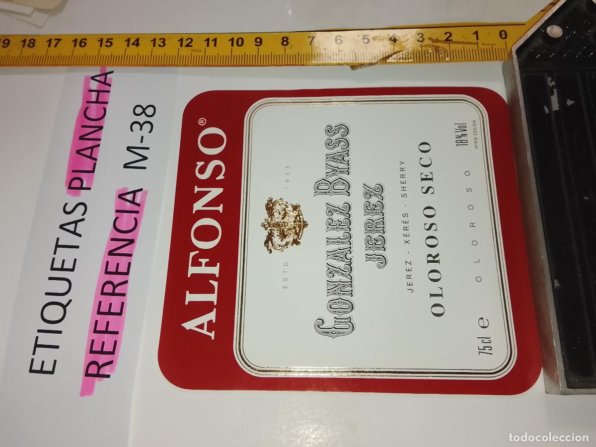 Etiquetas antiguas: HAGA SU OFERTA - ANTIGUA ETIQUETA DE VINO LICOR co&ntilde;ac manzanilla fino SANLUCAR JEREZ CADIZ EL PUERTO
