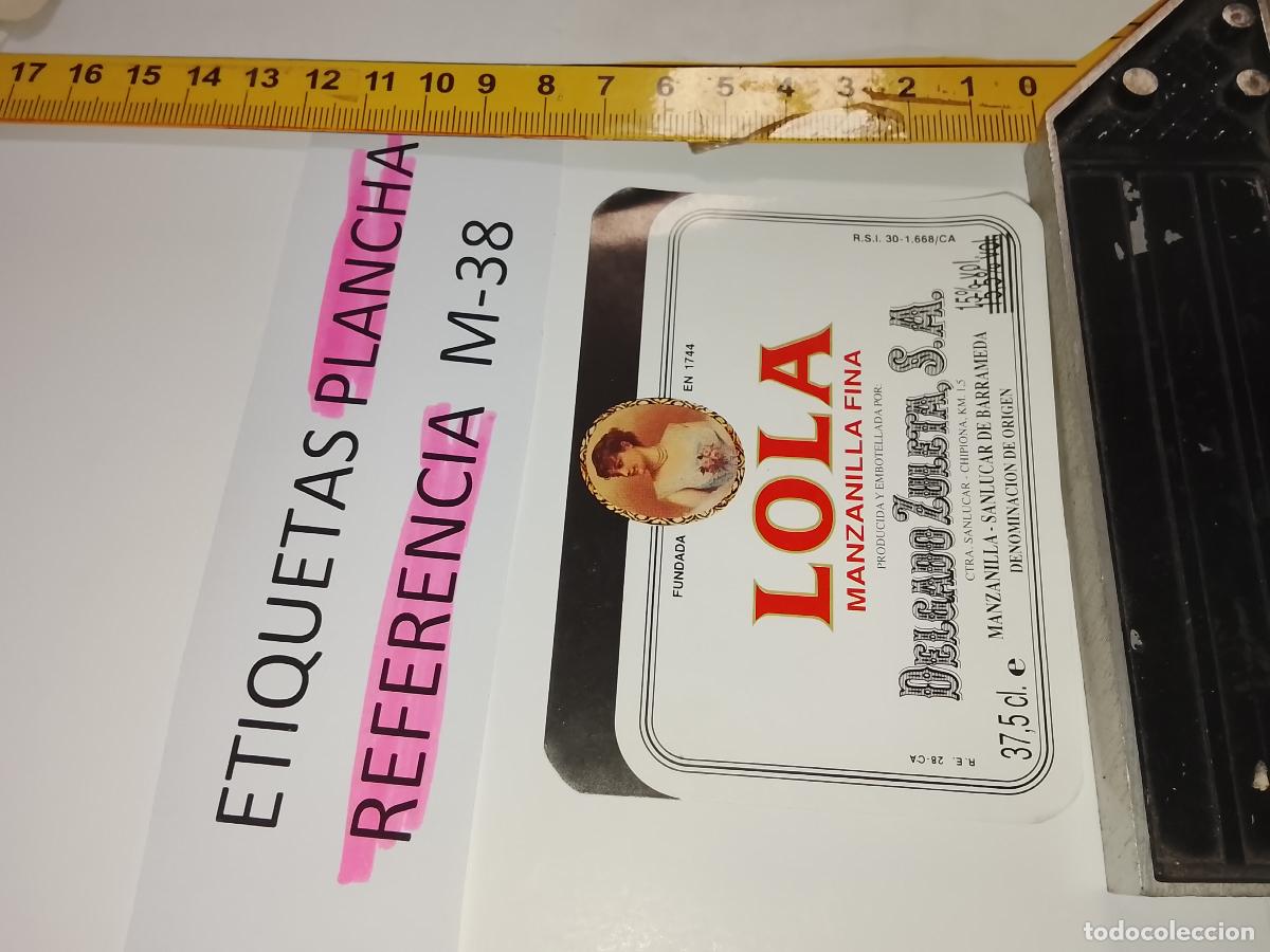 Etiquetas antiguas: HAGA SU OFERTA - ANTIGUA ETIQUETA DE VINO LICOR co&ntilde;ac manzanilla fino SANLUCAR JEREZ CADIZ EL PUERTO