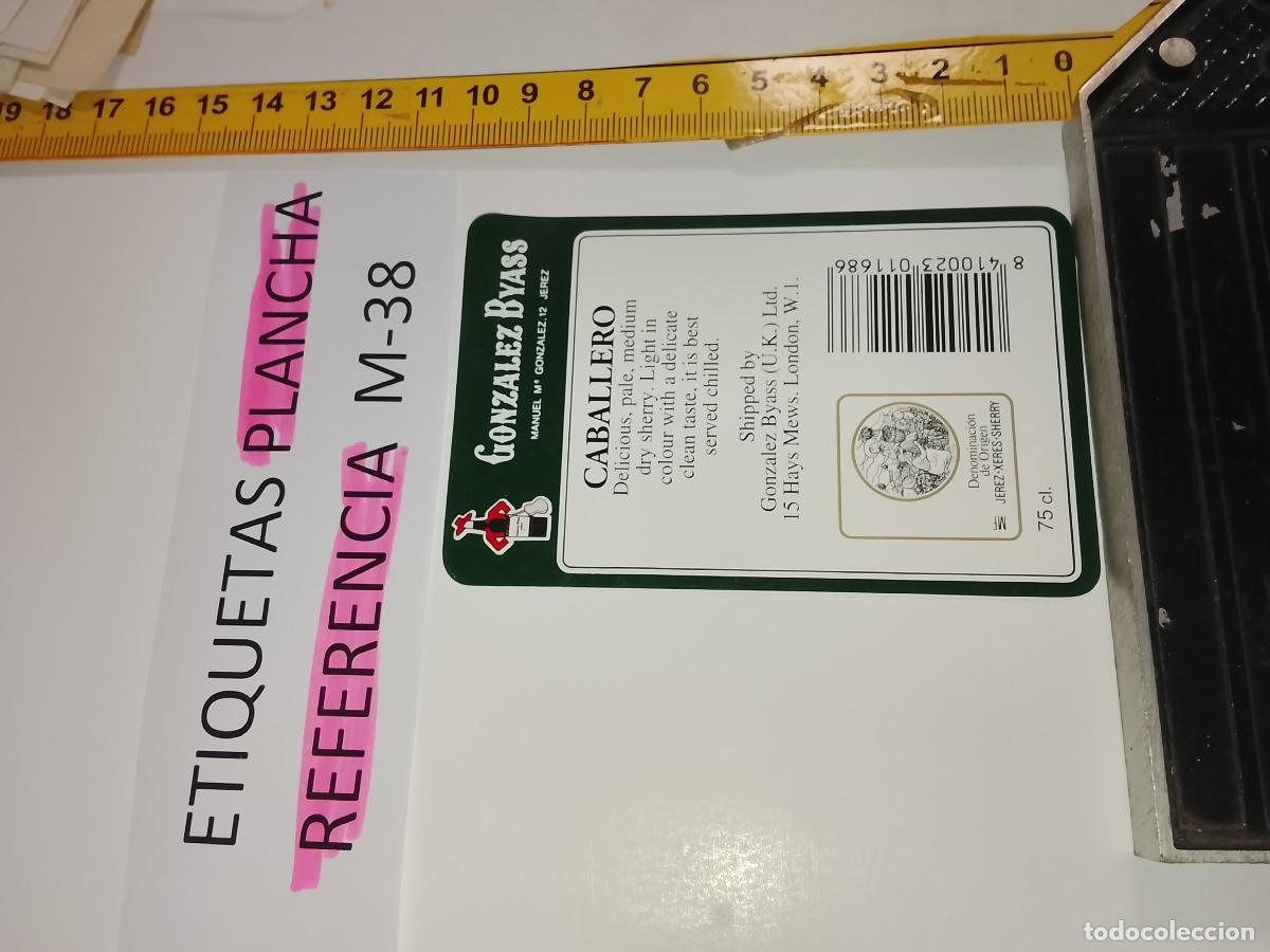 Etiquetas antiguas: HAGA SU OFERTA - ANTIGUA ETIQUETA DE VINO LICOR co&ntilde;ac manzanilla fino SANLUCAR JEREZ CADIZ EL PUERTO