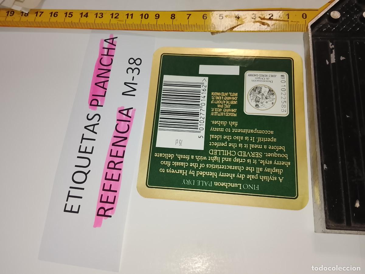 Etiquetas antiguas: HAGA SU OFERTA - ANTIGUA ETIQUETA DE VINO LICOR co&ntilde;ac manzanilla fino SANLUCAR JEREZ CADIZ EL PUERTO