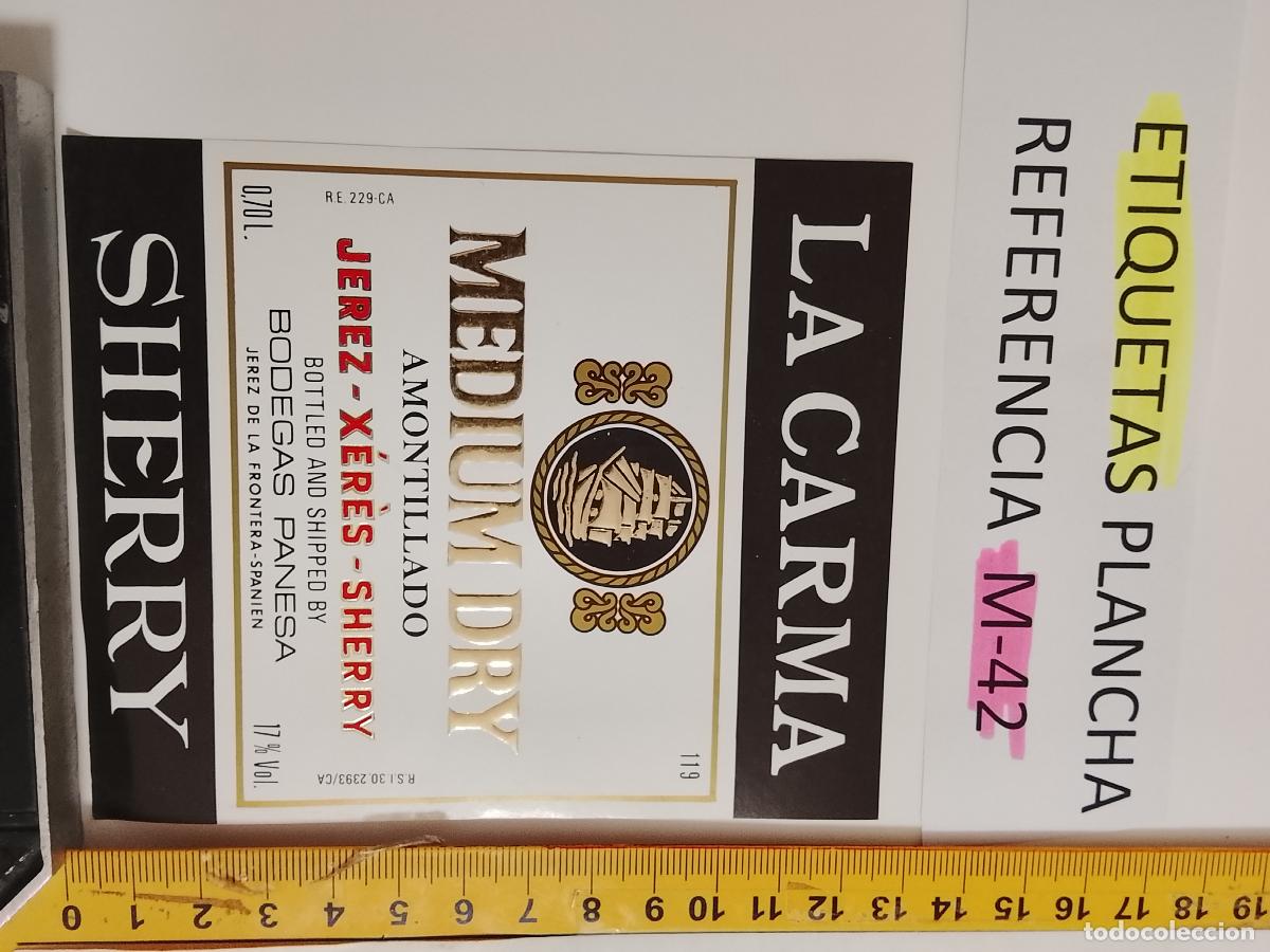 Etiquetas antiguas: HAGA SU OFERTA - ANTIGUA ETIQUETA DE VINO LICOR co&ntilde;ac manzanilla fino SANLUCAR JEREZ CADIZ EL PUERTO