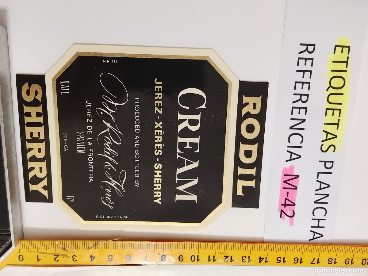 Etiquetas antiguas: HAGA SU OFERTA - ANTIGUA ETIQUETA DE VINO LICOR co&ntilde;ac manzanilla fino SANLUCAR JEREZ CADIZ EL PUERTO
