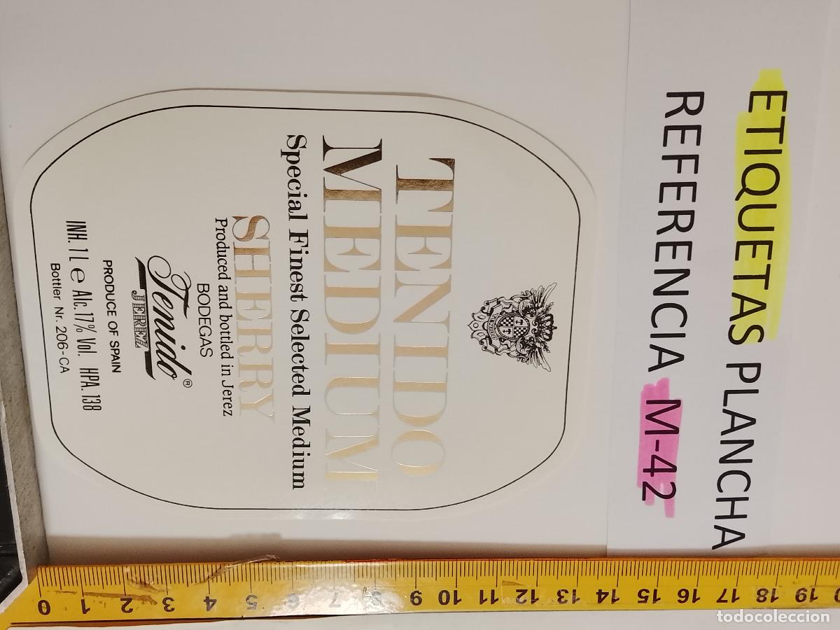 Etiquetas antiguas: HAGA SU OFERTA - ANTIGUA ETIQUETA DE VINO LICOR co&ntilde;ac manzanilla fino SANLUCAR JEREZ CADIZ EL PUERTO