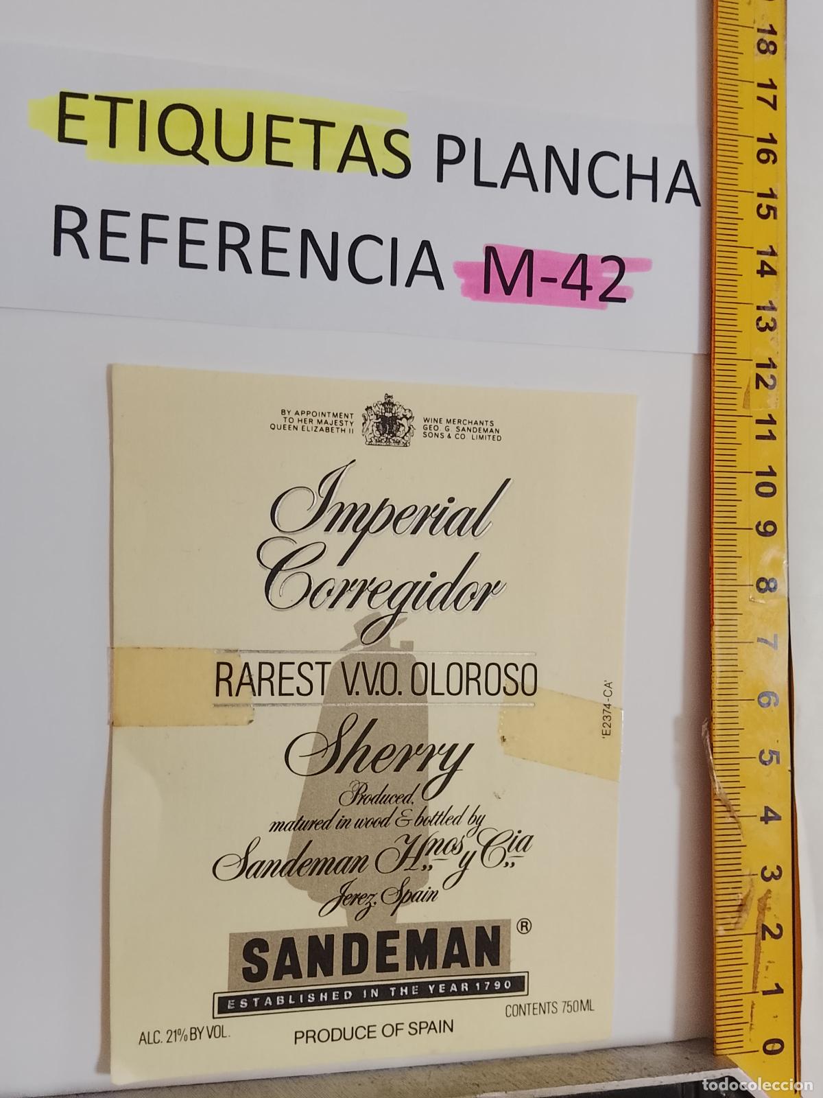 Etiquetas antiguas: HAGA SU OFERTA - ANTIGUA ETIQUETA DE VINO LICOR co&ntilde;ac manzanilla fino SANLUCAR JEREZ CADIZ EL PUERTO