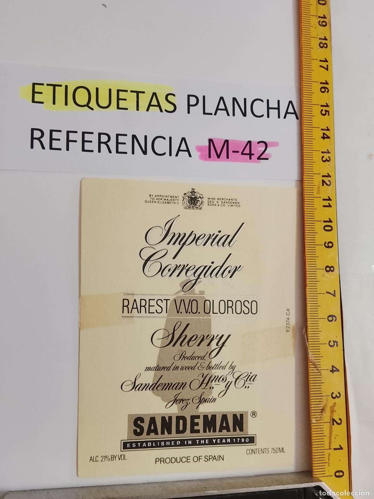 Etiquetas antiguas: HAGA SU OFERTA - ANTIGUA ETIQUETA DE VINO LICOR co&ntilde;ac manzanilla fino SANLUCAR JEREZ CADIZ EL PUERTO