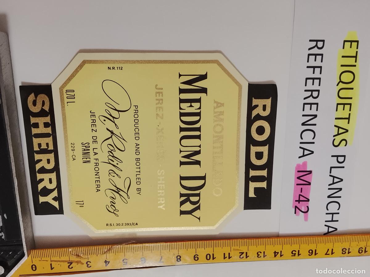 Etiquetas antiguas: HAGA SU OFERTA - ANTIGUA ETIQUETA DE VINO LICOR co&ntilde;ac manzanilla fino SANLUCAR JEREZ CADIZ EL PUERTO
