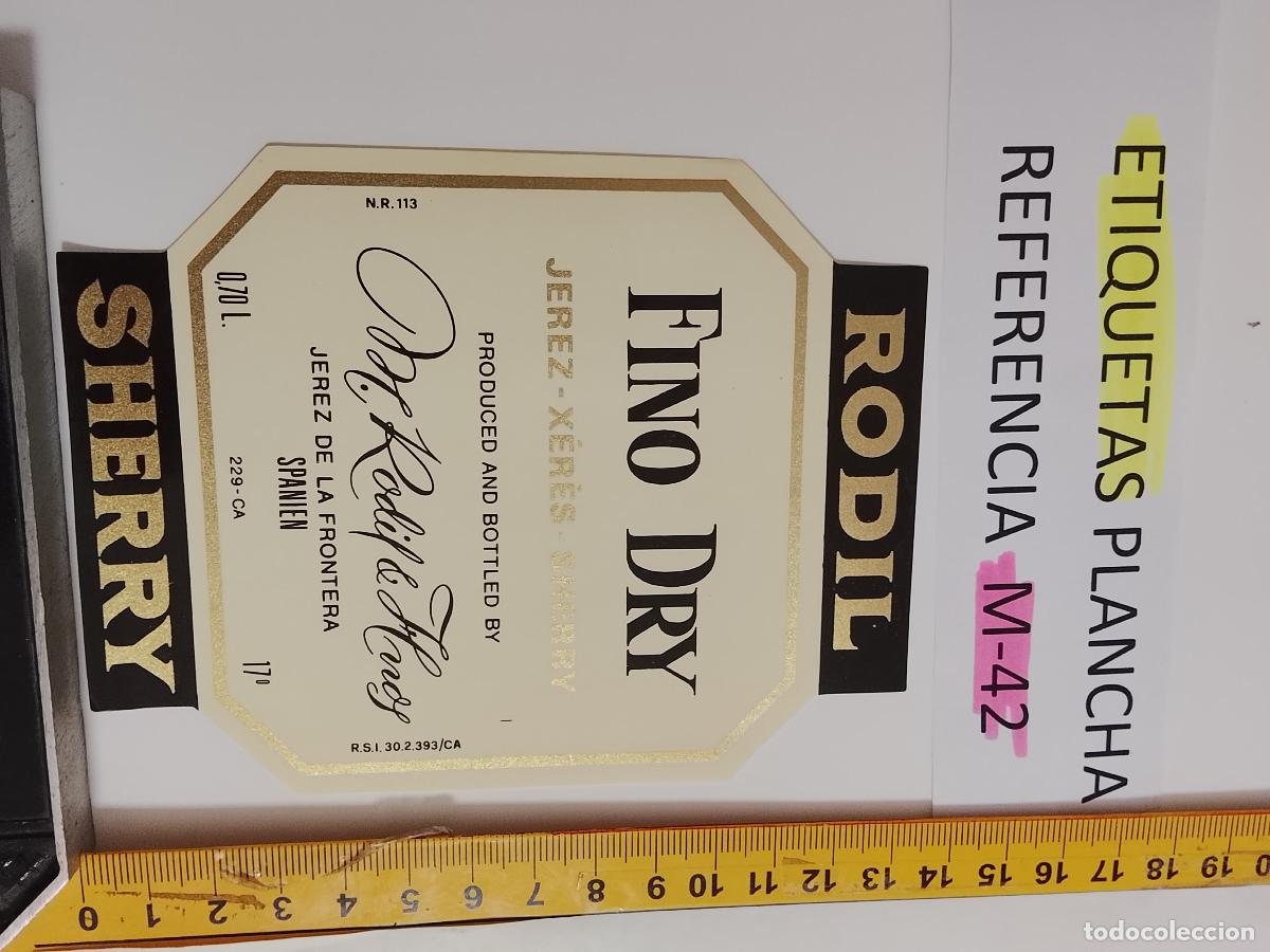 Etiquetas antiguas: HAGA SU OFERTA - ANTIGUA ETIQUETA DE VINO LICOR co&ntilde;ac manzanilla fino SANLUCAR JEREZ CADIZ EL PUERTO