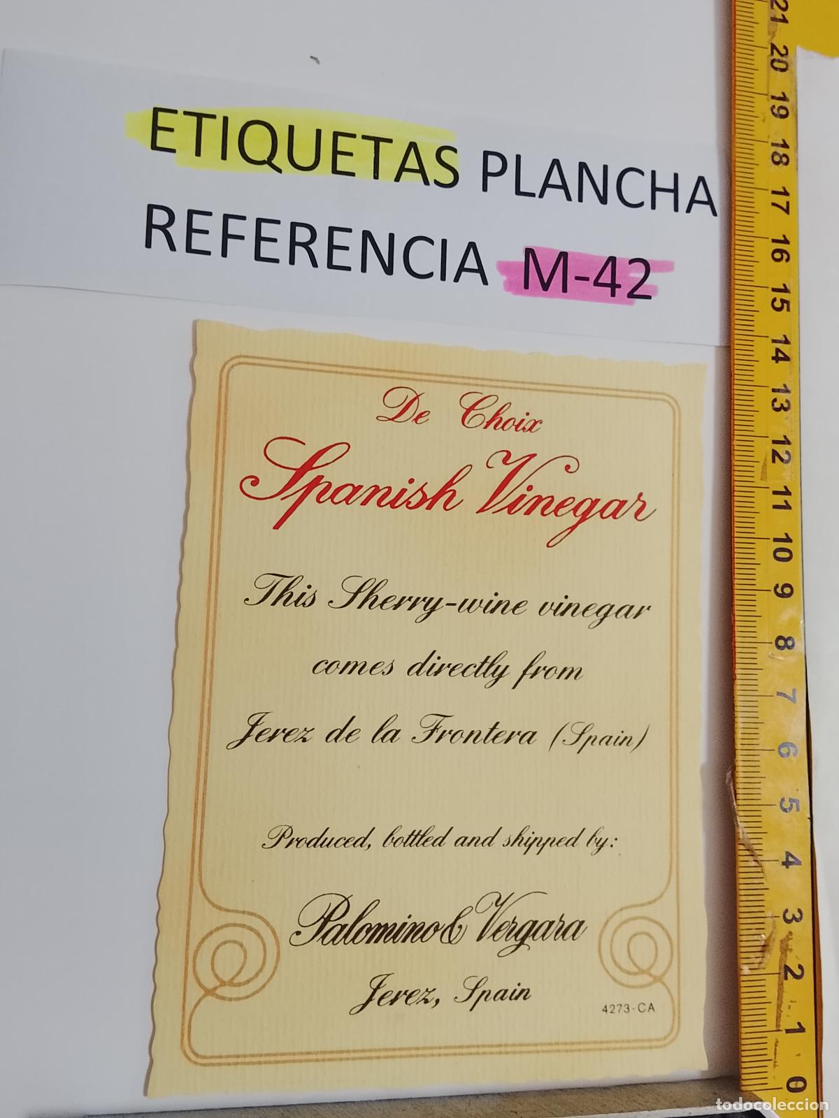 Etiquetas antiguas: HAGA SU OFERTA - ANTIGUA ETIQUETA DE VINO LICOR co&ntilde;ac manzanilla fino SANLUCAR JEREZ CADIZ EL PUERTO
