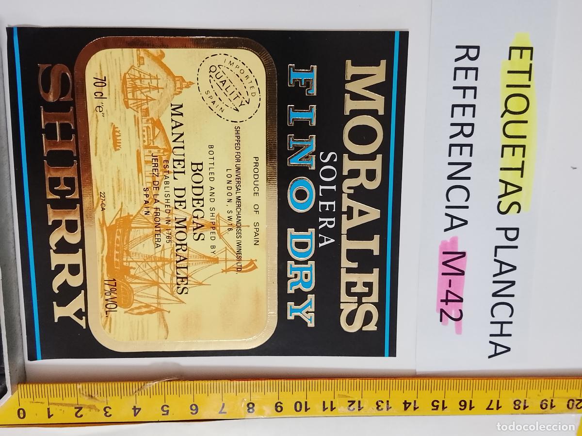 Etiquetas antiguas: HAGA SU OFERTA - ANTIGUA ETIQUETA DE VINO LICOR co&ntilde;ac manzanilla fino SANLUCAR JEREZ CADIZ EL PUERTO