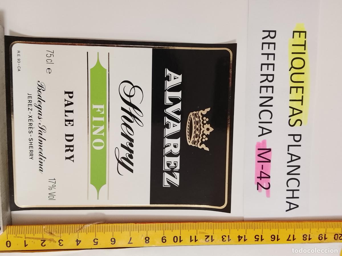 Etiquetas antiguas: HAGA SU OFERTA - ANTIGUA ETIQUETA DE VINO LICOR co&ntilde;ac manzanilla fino SANLUCAR JEREZ CADIZ EL PUERTO