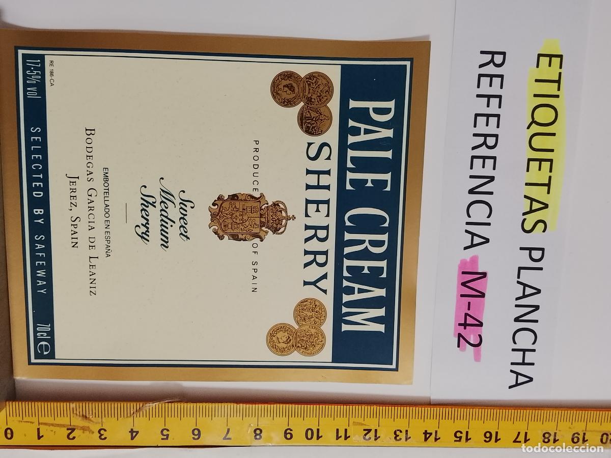 Etiquetas antiguas: HAGA SU OFERTA - ANTIGUA ETIQUETA DE VINO LICOR co&ntilde;ac manzanilla fino SANLUCAR JEREZ CADIZ EL PUERTO