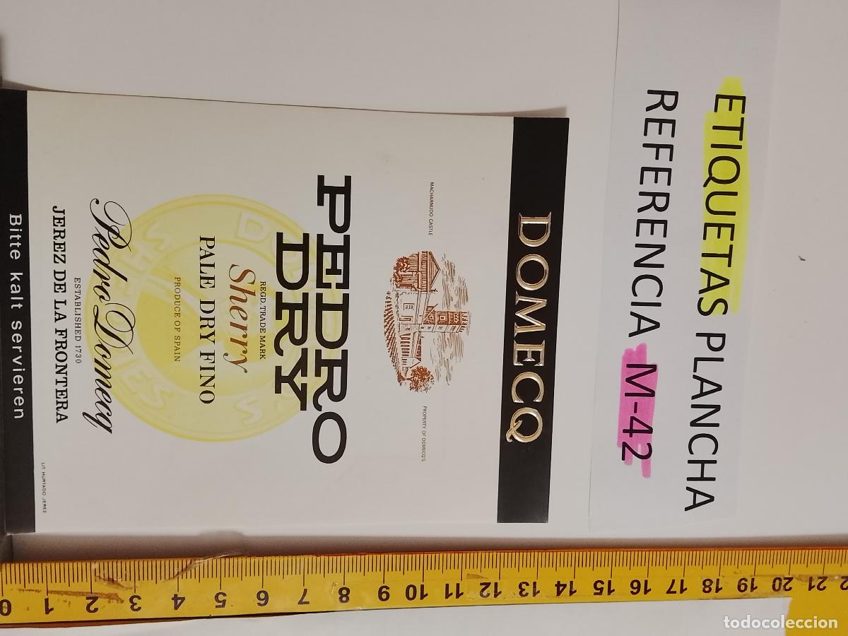 Etiquetas antiguas: HAGA SU OFERTA - ANTIGUA ETIQUETA DE VINO LICOR co&ntilde;ac manzanilla fino SANLUCAR JEREZ CADIZ EL PUERTO