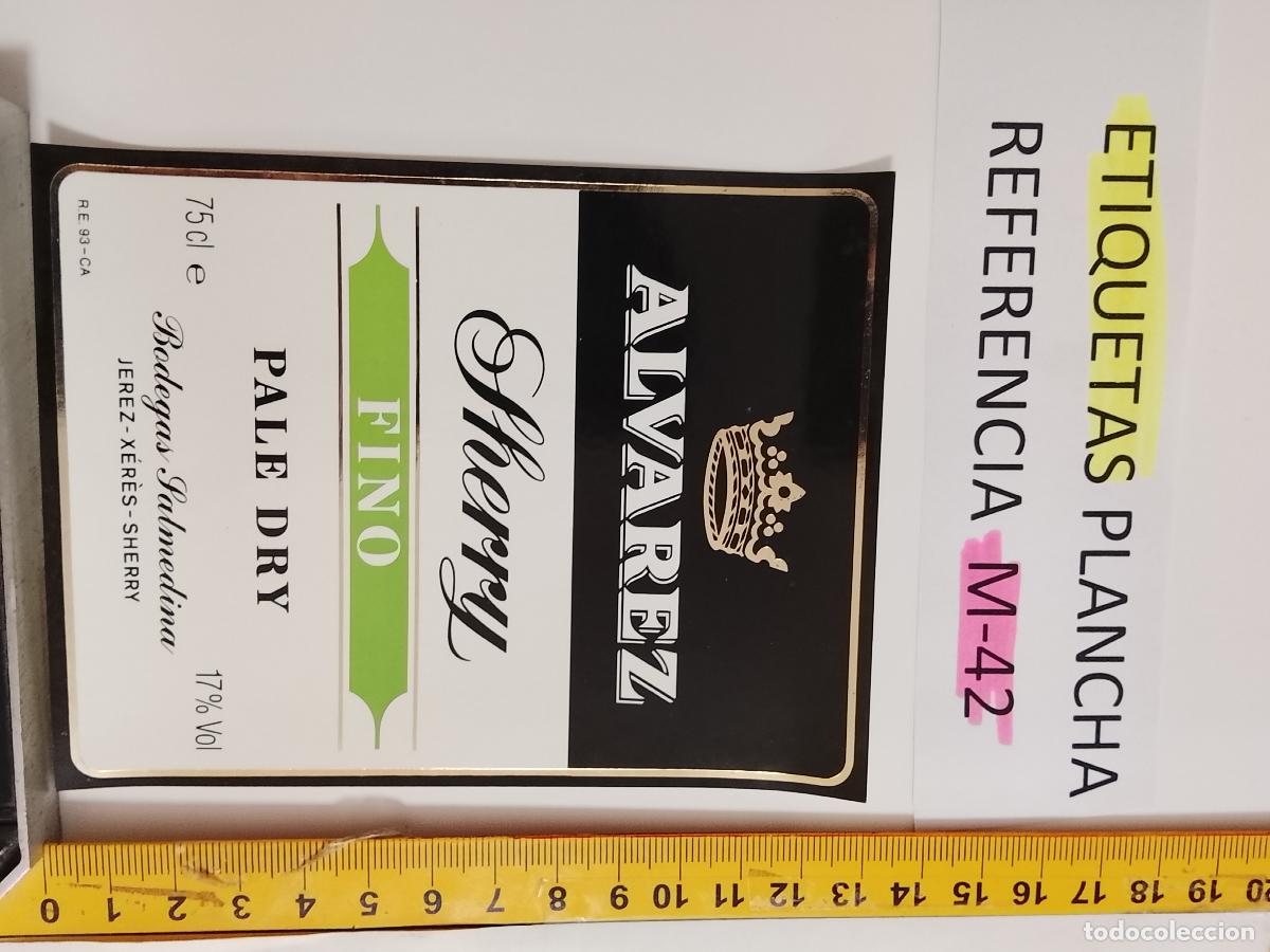 Etiquetas antiguas: HAGA SU OFERTA - ANTIGUA ETIQUETA DE VINO LICOR co&ntilde;ac manzanilla fino SANLUCAR JEREZ CADIZ EL PUERTO