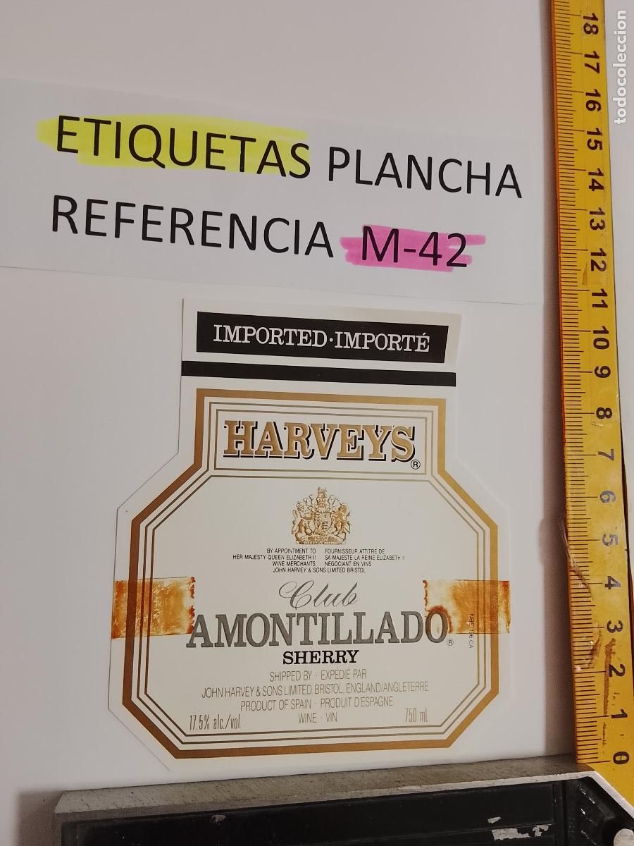 Old Labels: HAGA SU OFERTA - ANTIGUA ETIQUETA DE VINO LICOR co&ntilde;ac manzanilla fino SANLUCAR JEREZ CADIZ EL PUERTO