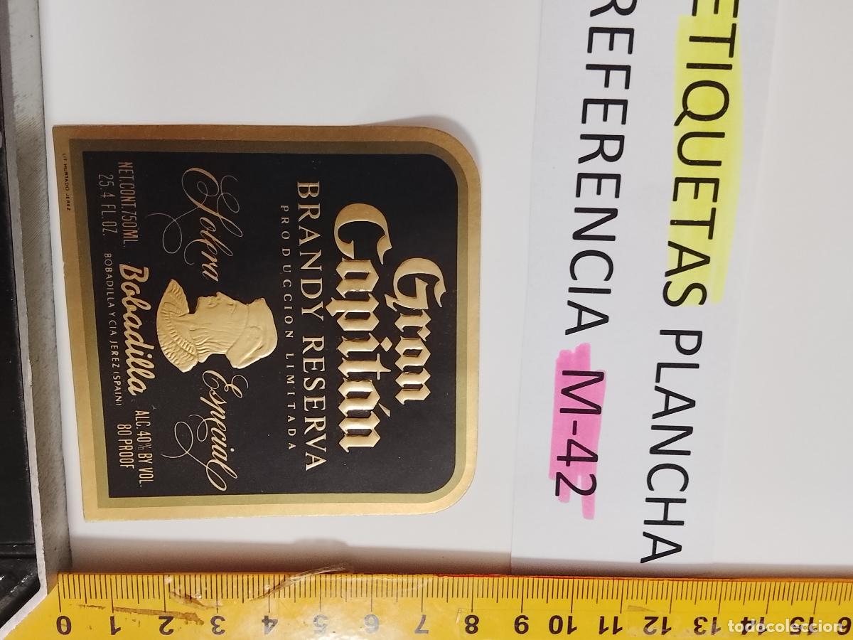 Etiquetas antiguas: HAGA SU OFERTA - ANTIGUA ETIQUETA DE VINO LICOR co&ntilde;ac manzanilla fino SANLUCAR JEREZ CADIZ EL PUERTO
