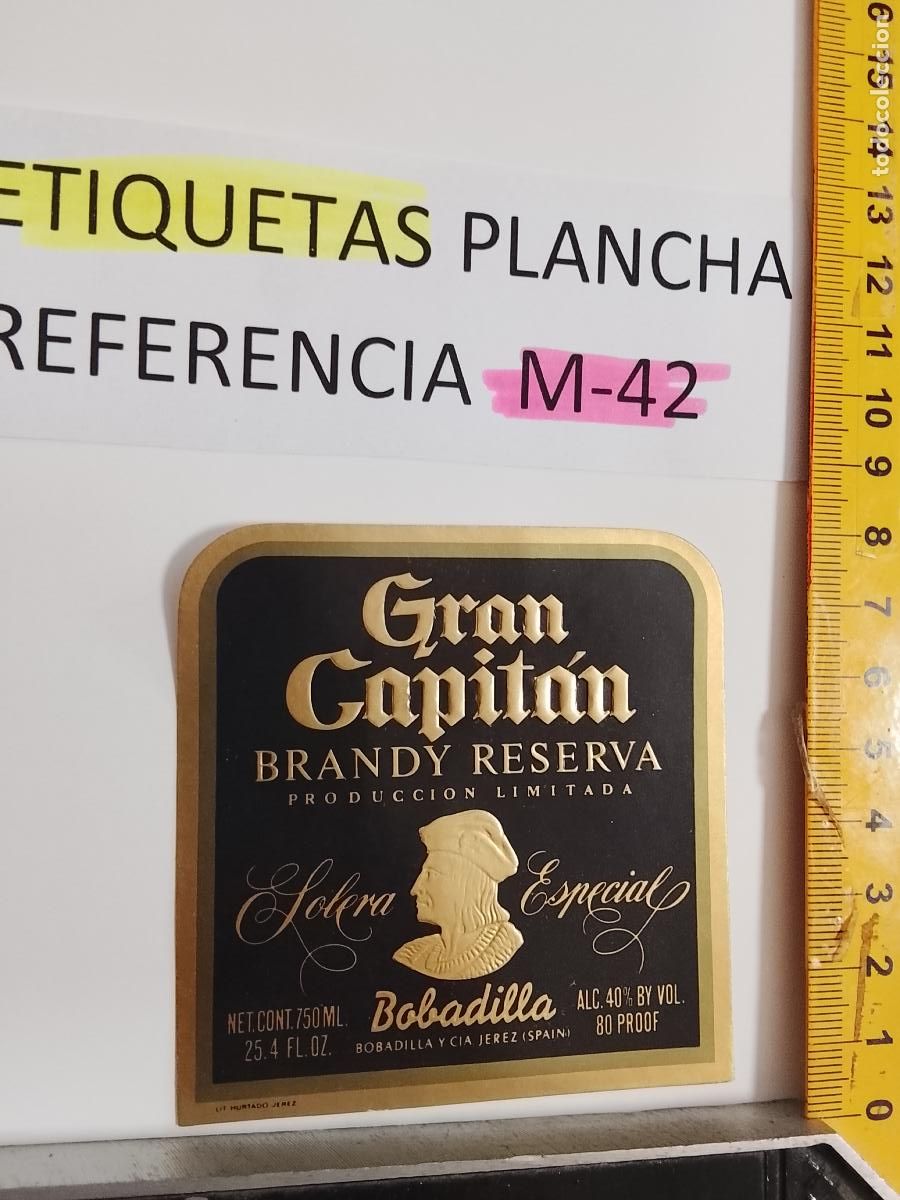 Etiquetas antiguas: HAGA SU OFERTA - ANTIGUA ETIQUETA DE VINO LICOR co&ntilde;ac manzanilla fino SANLUCAR JEREZ CADIZ EL PUERTO
