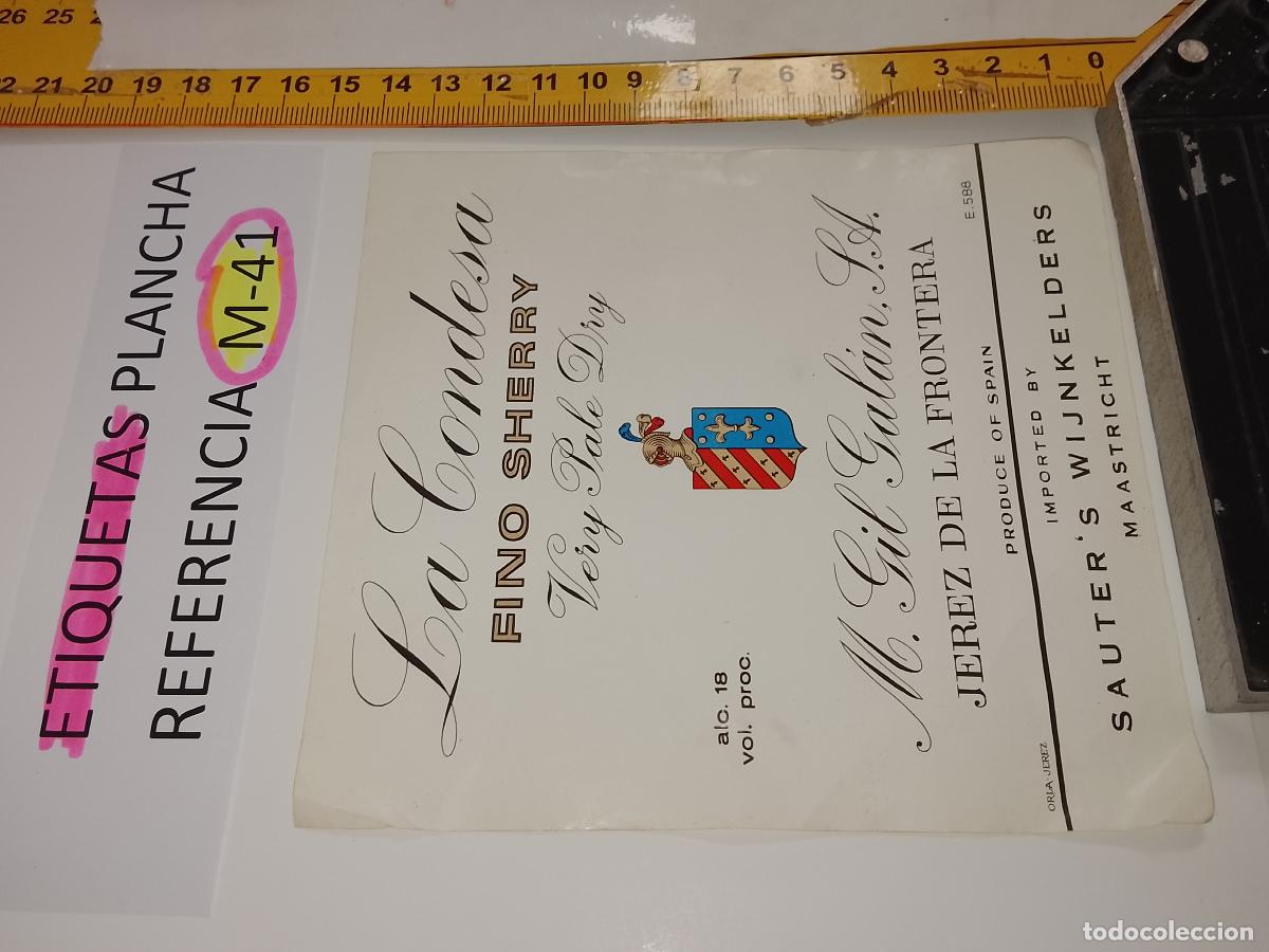 Etiquetas antiguas: HAGA SU OFERTA - ANTIGUA ETIQUETA DE VINO LICOR co&ntilde;ac manzanilla fino SANLUCAR JEREZ CADIZ EL PUERTO
